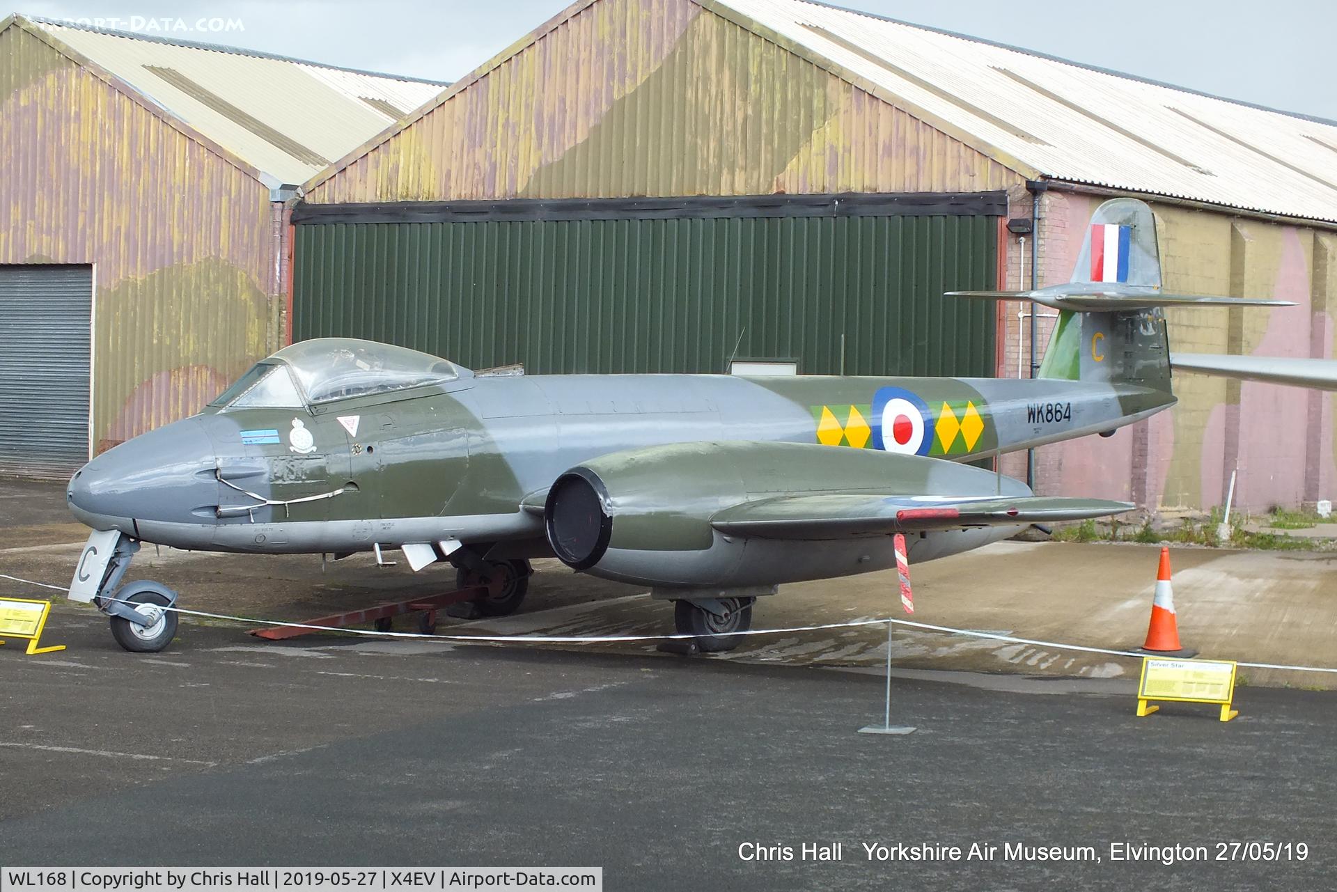 WL168, Gloster Meteor F.8 C/N Not found WL168, Yorkshire Air Museum, Elvington