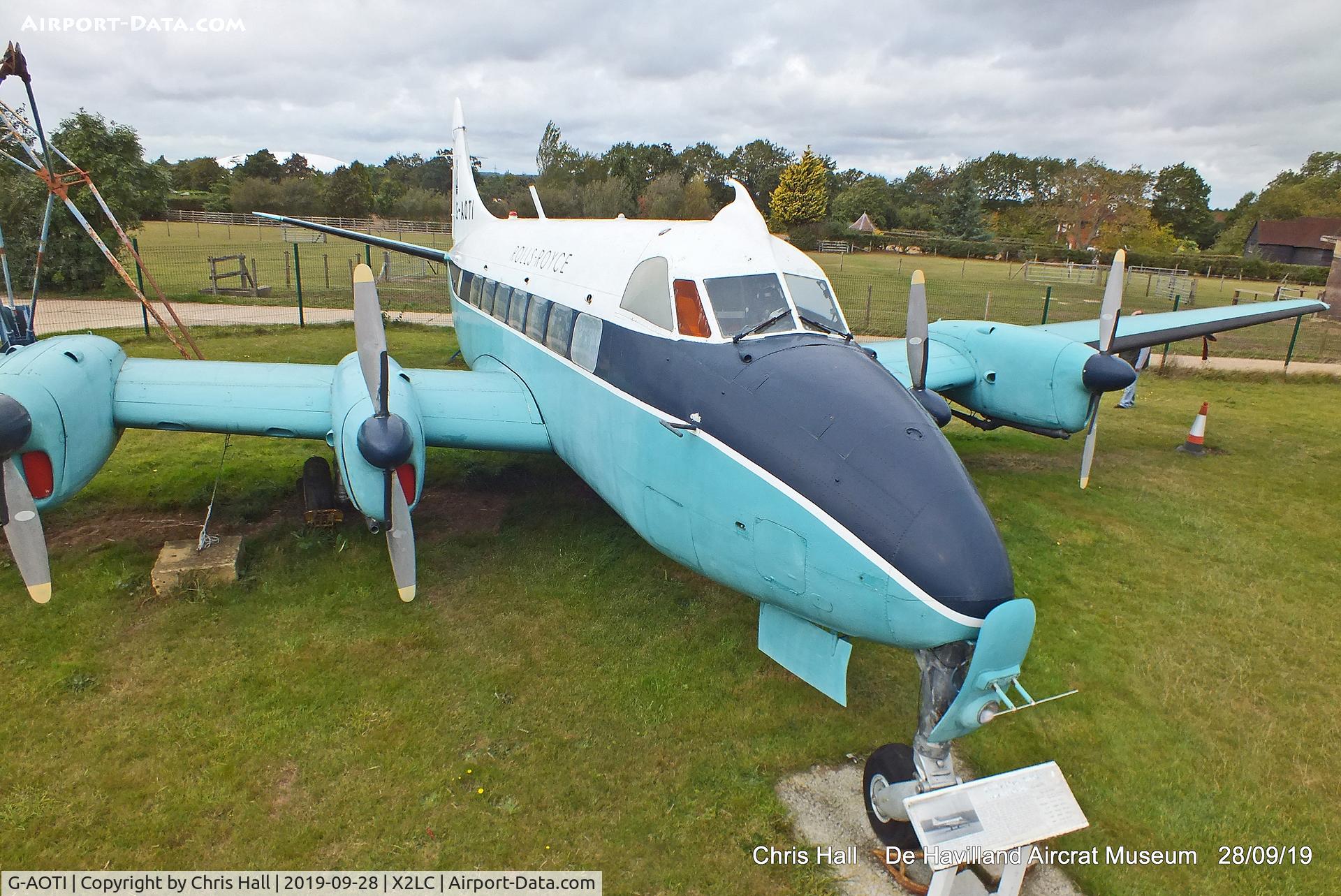G-AOTI, 1956 De Havilland DH-114 Heron 2D C/N 14107, de Havilland Aircraft Heritage Centre, London Colney