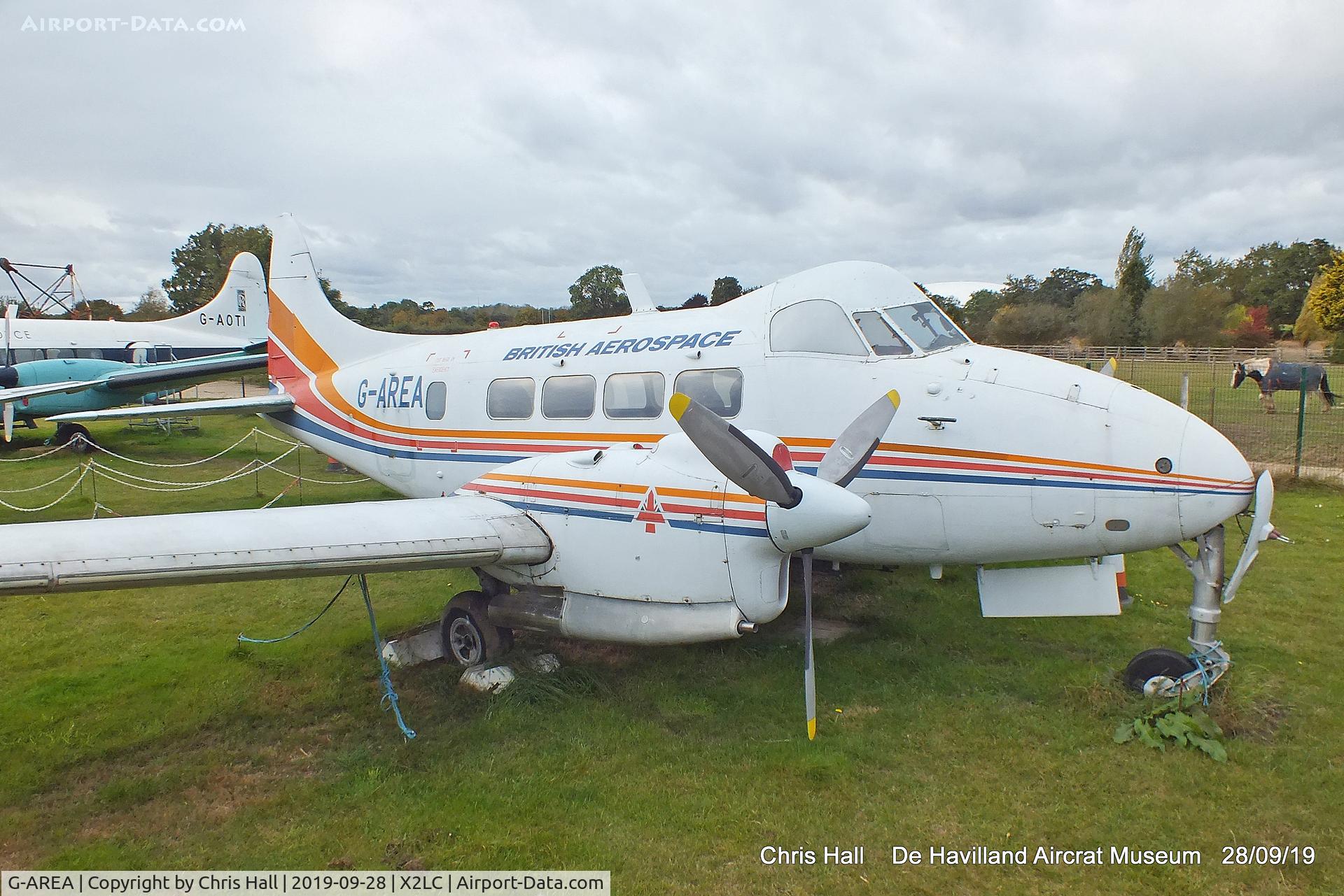 G-AREA, 1961 De Havilland DH-104 Dove 8 C/N 04520, de Havilland Aircraft Heritage Centre, London Colney