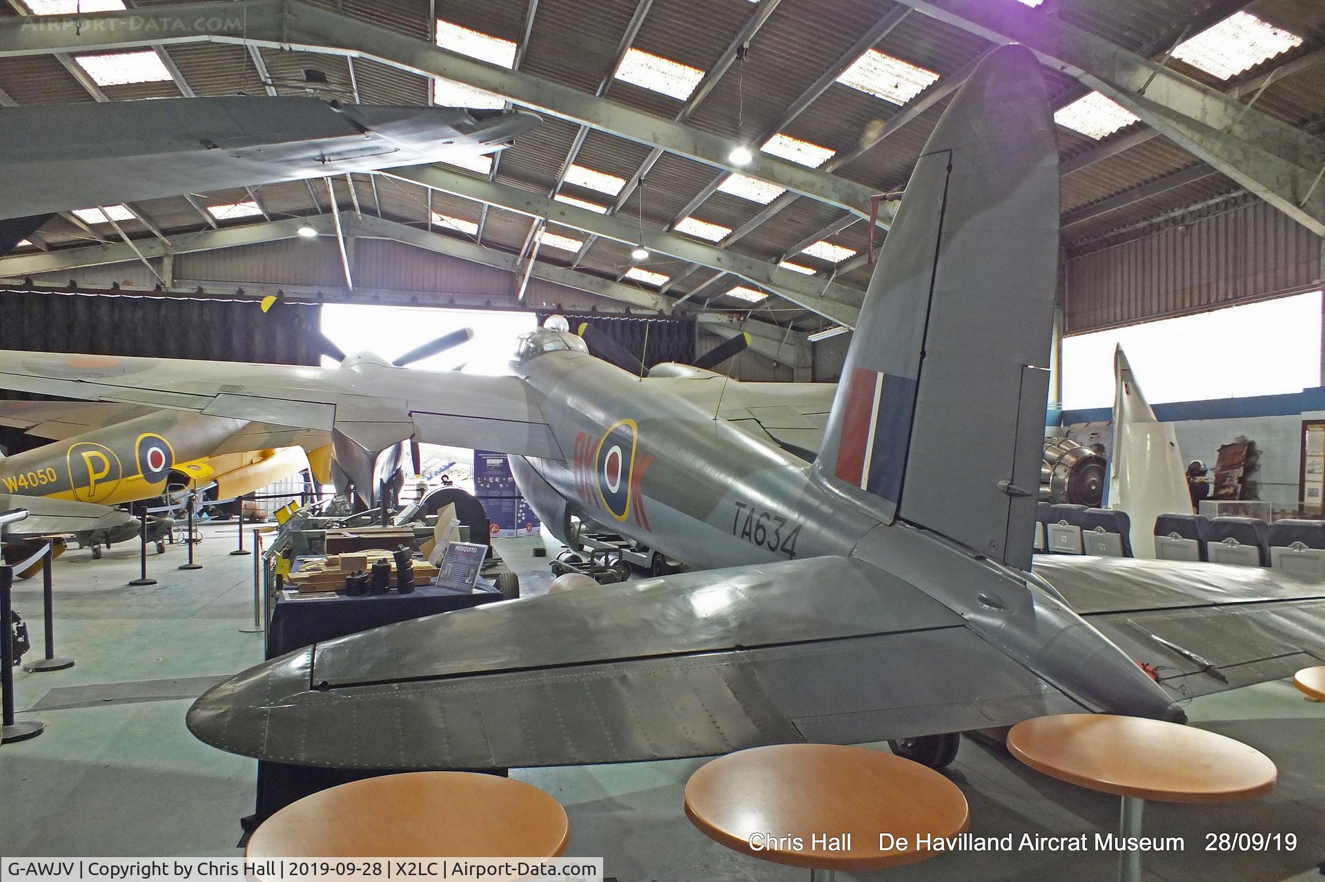 G-AWJV, De Havilland DH-98 Mosquito TT.35 C/N Not found G-AWJV, de Havilland Aircraft Heritage Centre, London Colney