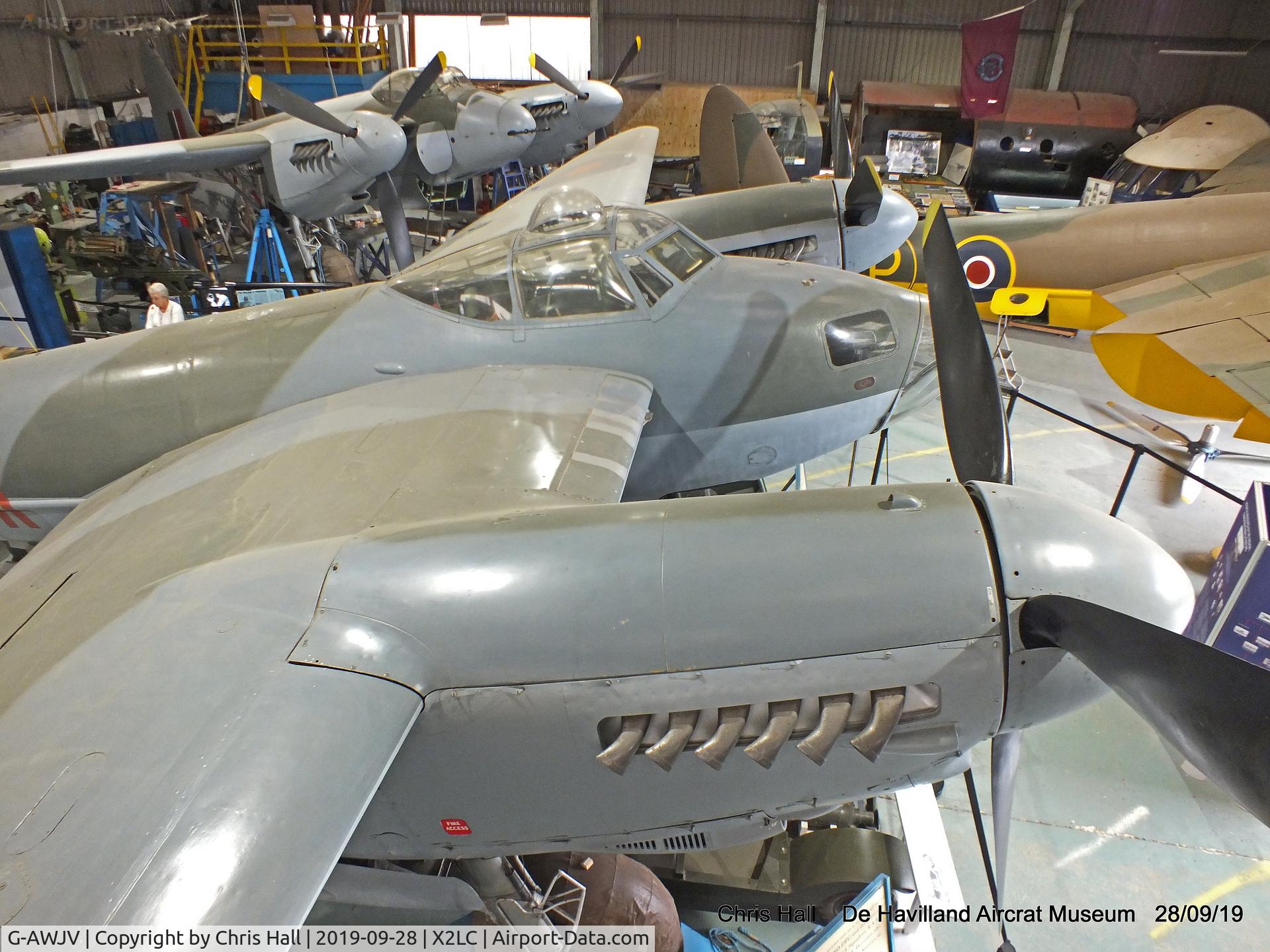 G-AWJV, De Havilland DH-98 Mosquito TT.35 C/N Not found G-AWJV, de Havilland Aircraft Heritage Centre, London Colney