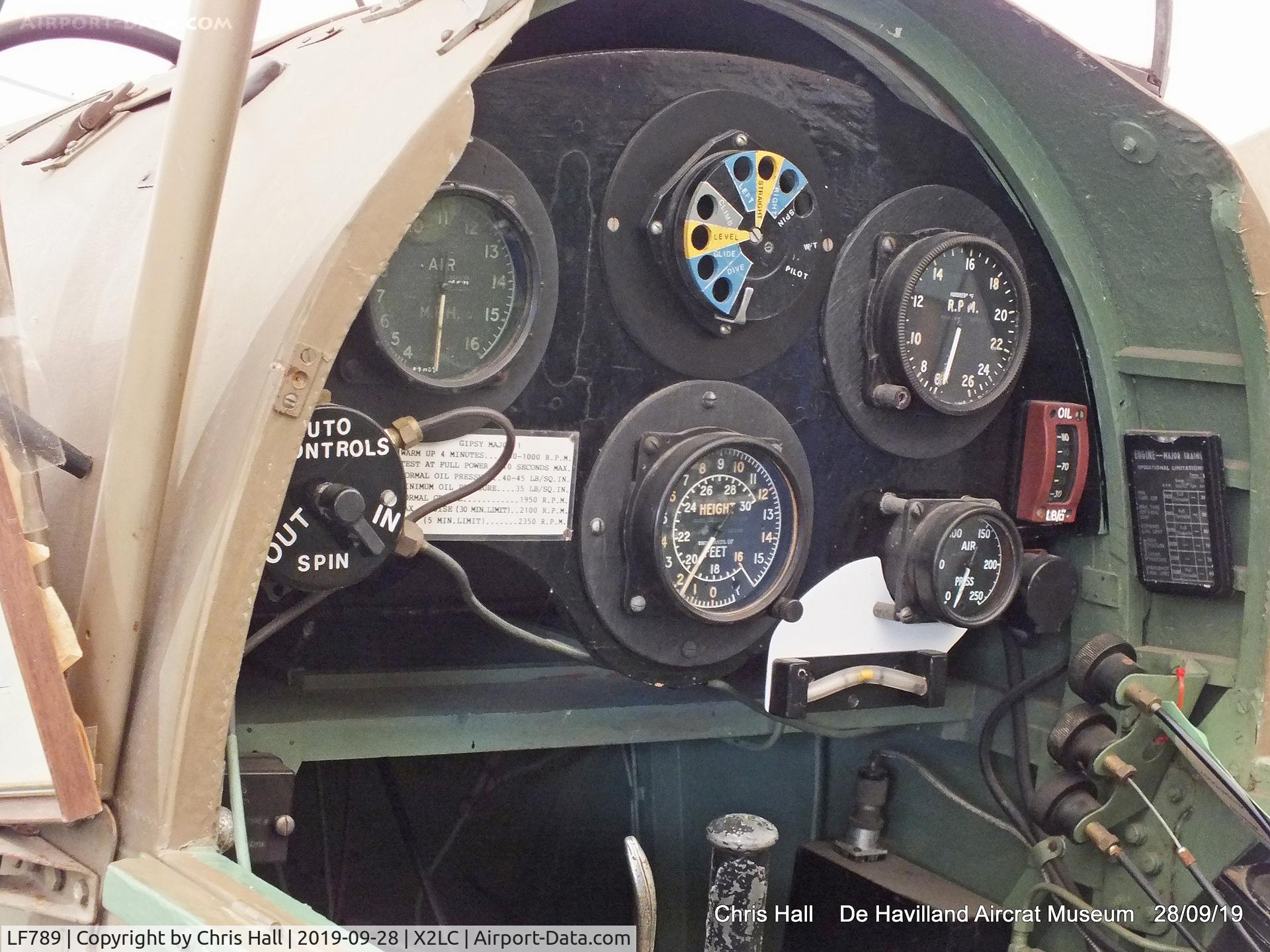 LF789, De Havilland DH.82B Queen Bee C/N BAPC186, de Havilland Aircraft Heritage Centre, London Colney