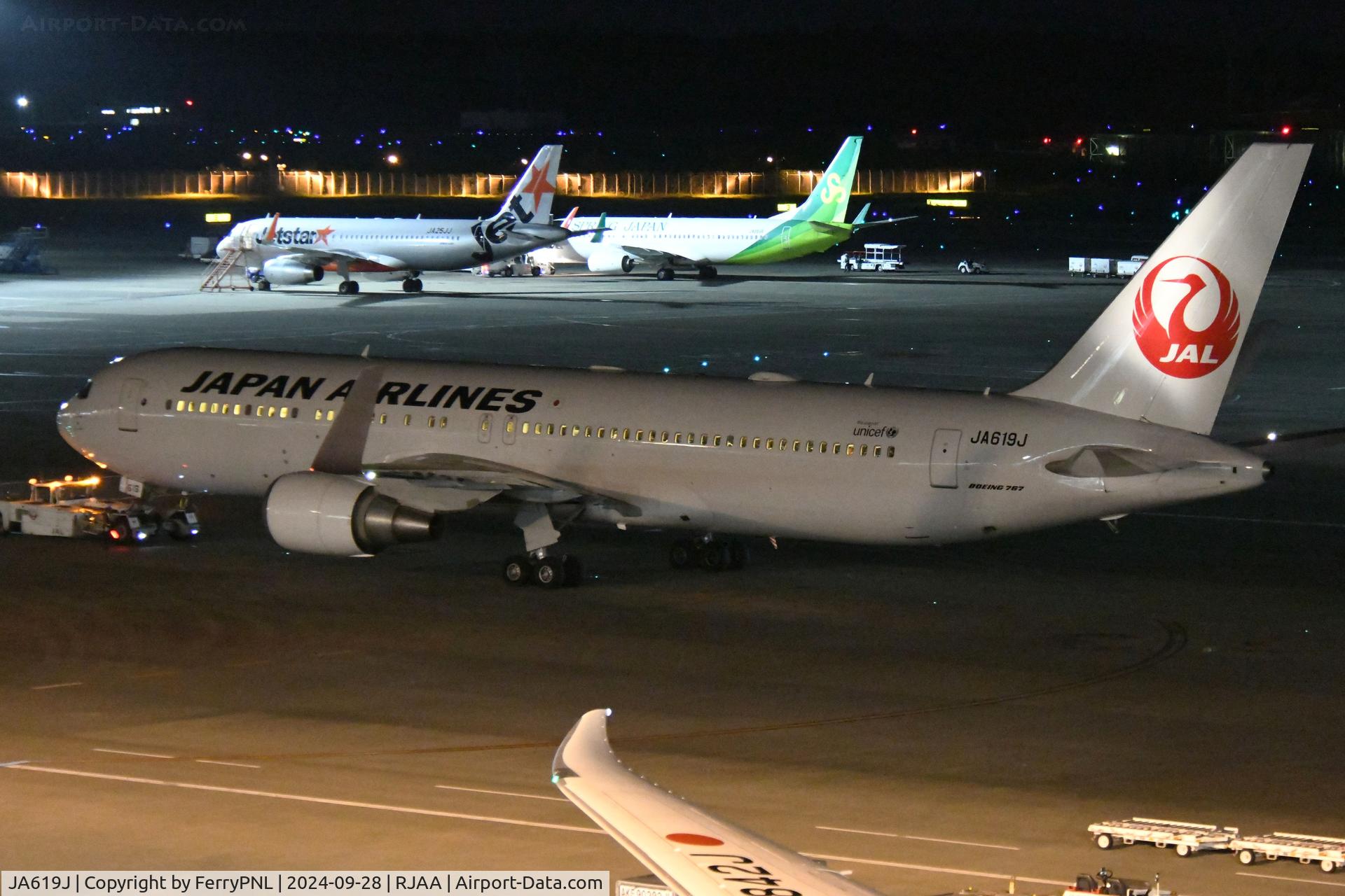 JA619J, 2008 Boeing 767-346/ER C/N 37550, Japan Airlines B763 pushed-back