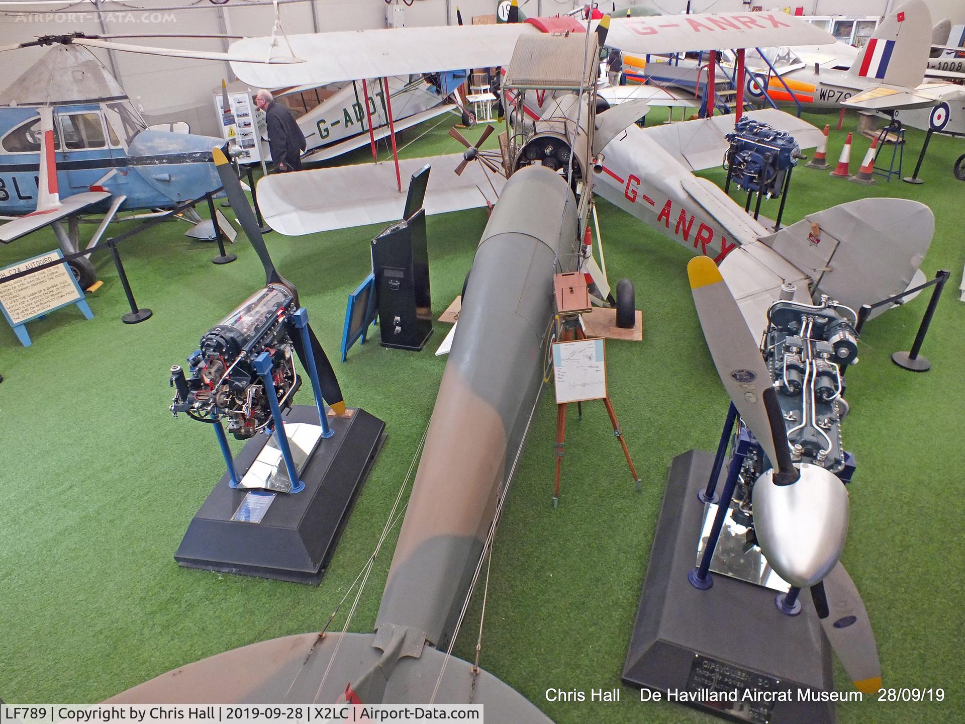 LF789, De Havilland DH.82B Queen Bee C/N BAPC186, de Havilland Aircraft Heritage Centre, London Colney