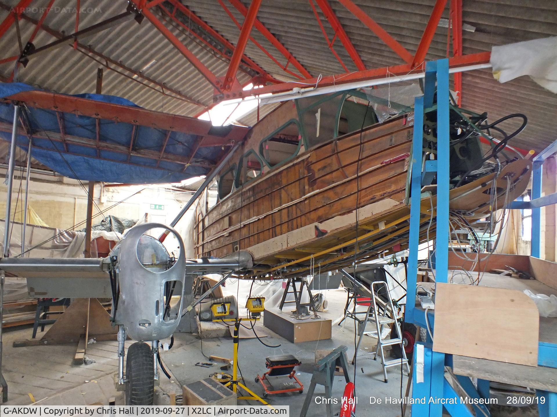 G-AKDW, 1945 De Havilland DH-89A Dominie/Dragon Rapide C/N 6897, de Havilland Aircraft Heritage Centre, London Colney