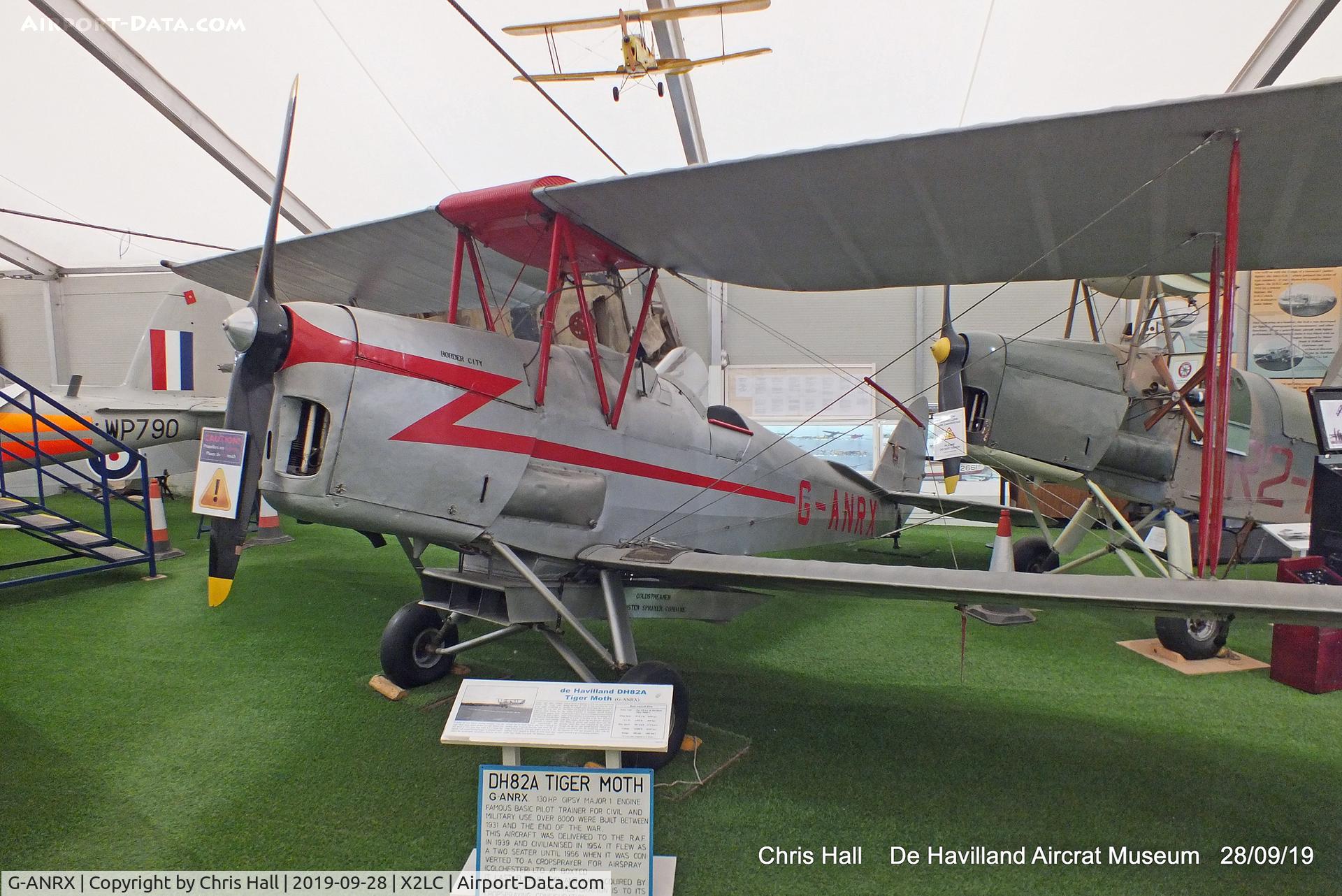 G-ANRX, De Havilland DH-82A Tiger Moth II C/N 3863, de Havilland Aircraft Heritage Centre, London Colney
