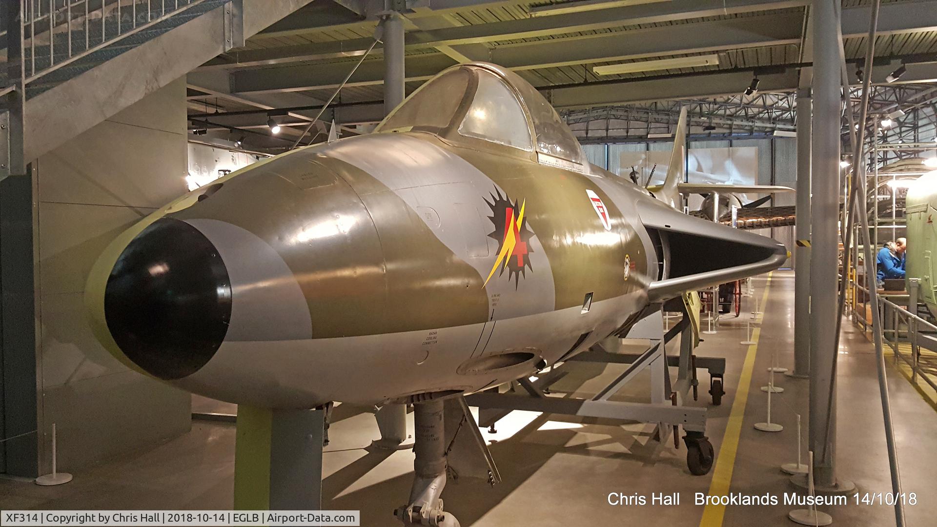 XF314, 1955 Hawker Hunter F.4 C/N HABL003075, Brooklands Museum