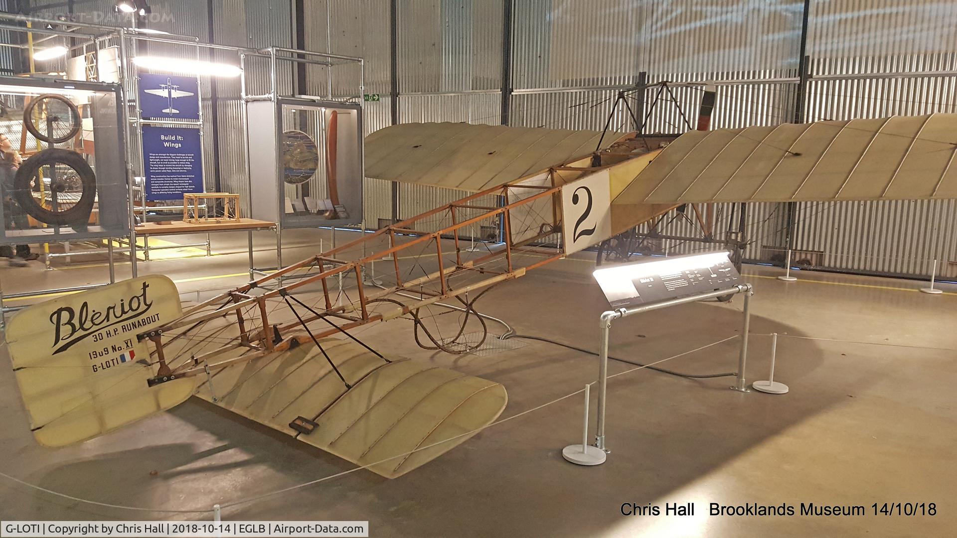 G-LOTI, 1982 Bleriot XI Replica C/N PFA 088-10410, Brooklands Museum