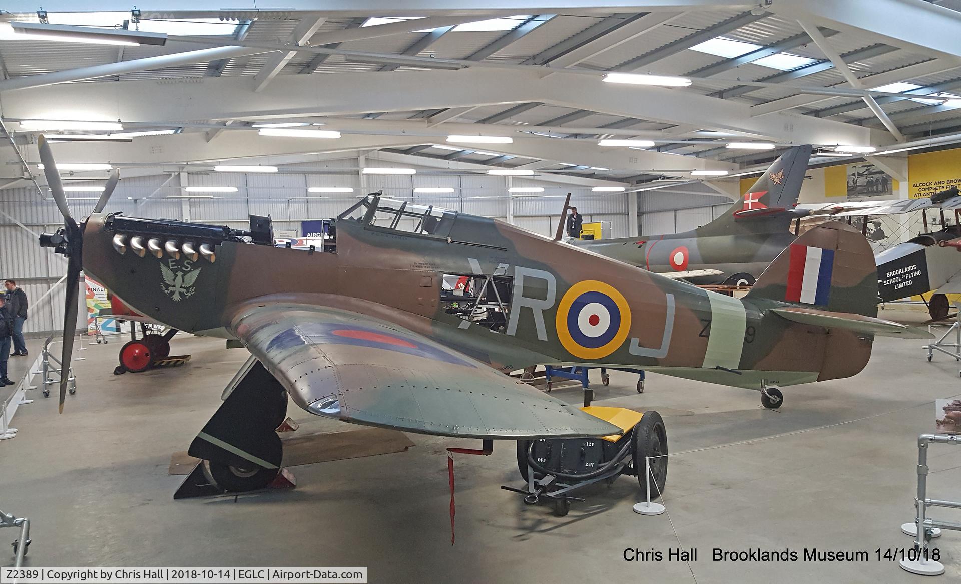 Z2389, 1940 Hawker Hurricane IIA C/N Not found Z2389, Brooklands Museum