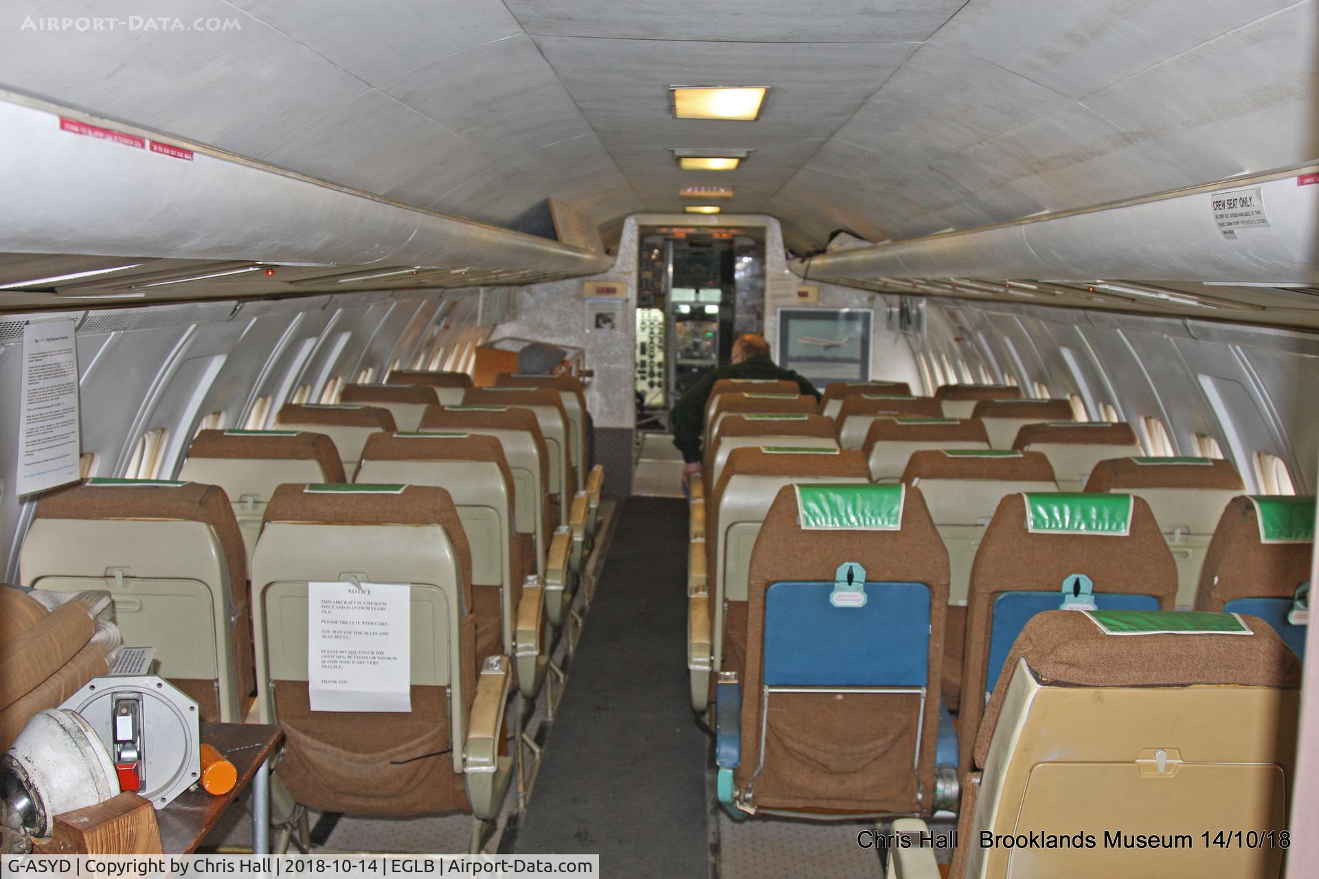 G-ASYD, 1965 BAC 111-475AM One-Eleven C/N BAC.053, Brooklands Museum