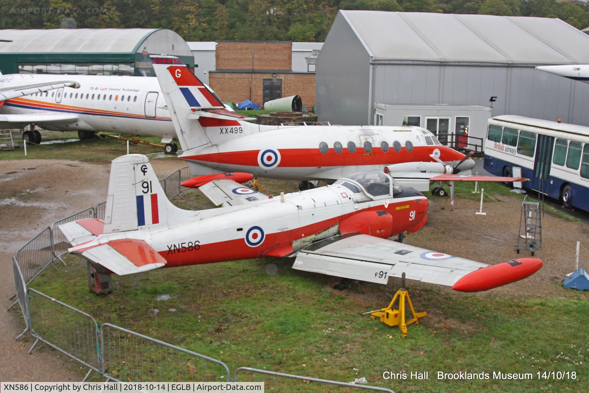 XN586, 1961 Hunting P-84 Jet Provost T.3A C/N Not found XN586, Brooklands Museum