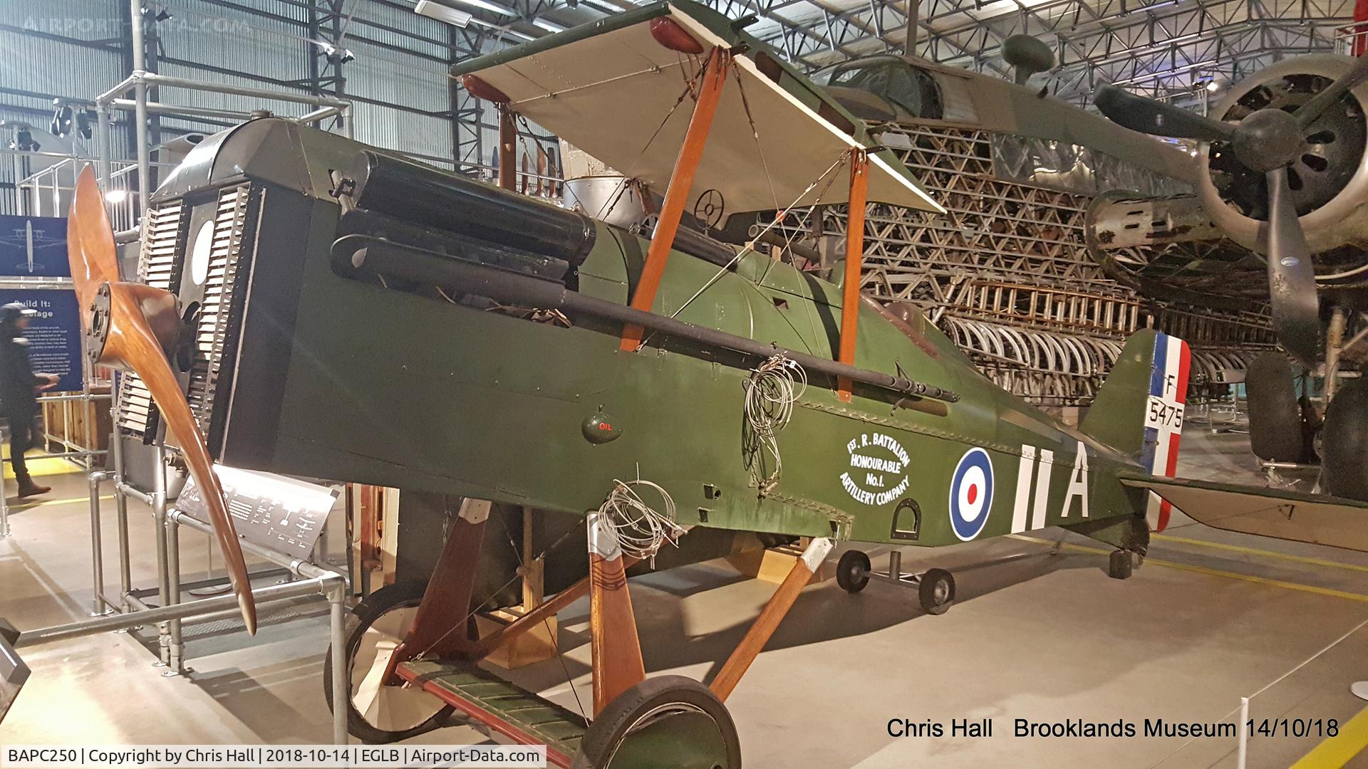 BAPC250, Royal Aircraft Factory SE-5A Replica C/N BAPC.250, Brooklands Museum