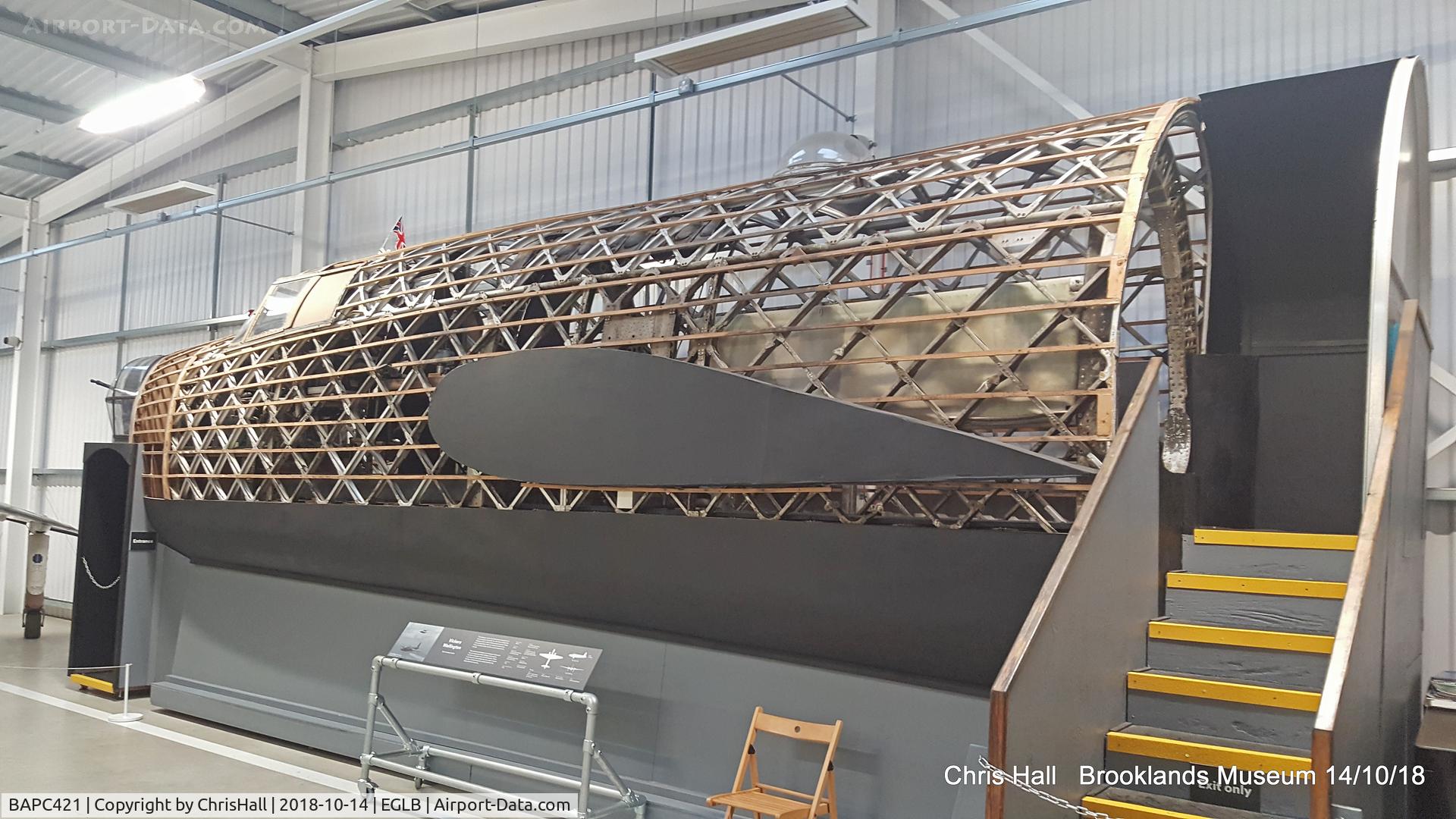 BAPC421, Vickers Wellington (replica) C/N BAPC421, Vickers Wellington replica at the Brooklands Museum