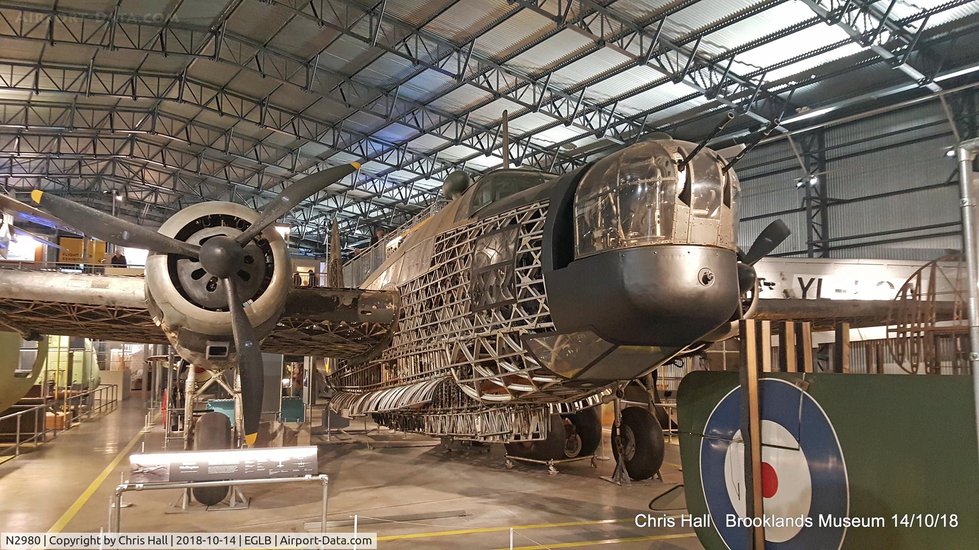 N2980, 1940 Vickers Wellington 1A C/N Not found N2980, Brooklands Museum