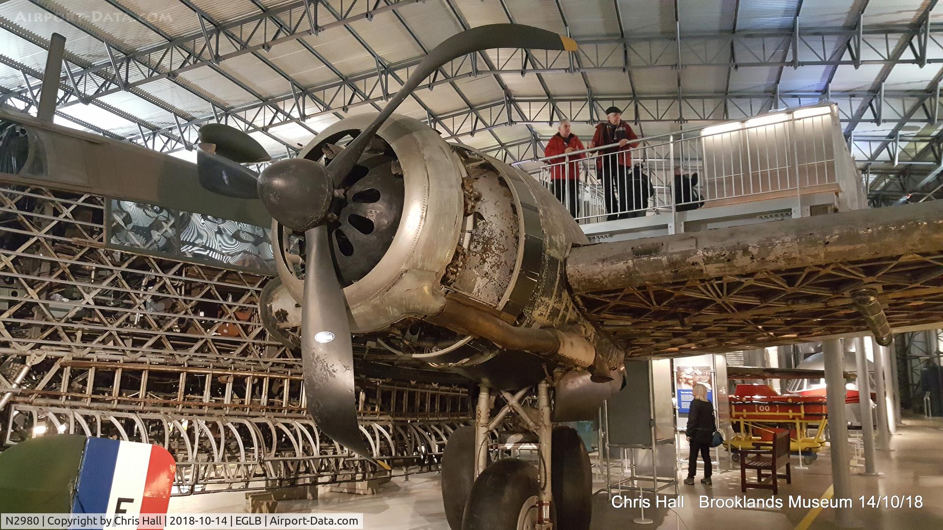 N2980, 1940 Vickers Wellington 1A C/N Not found N2980, Brooklands Museum