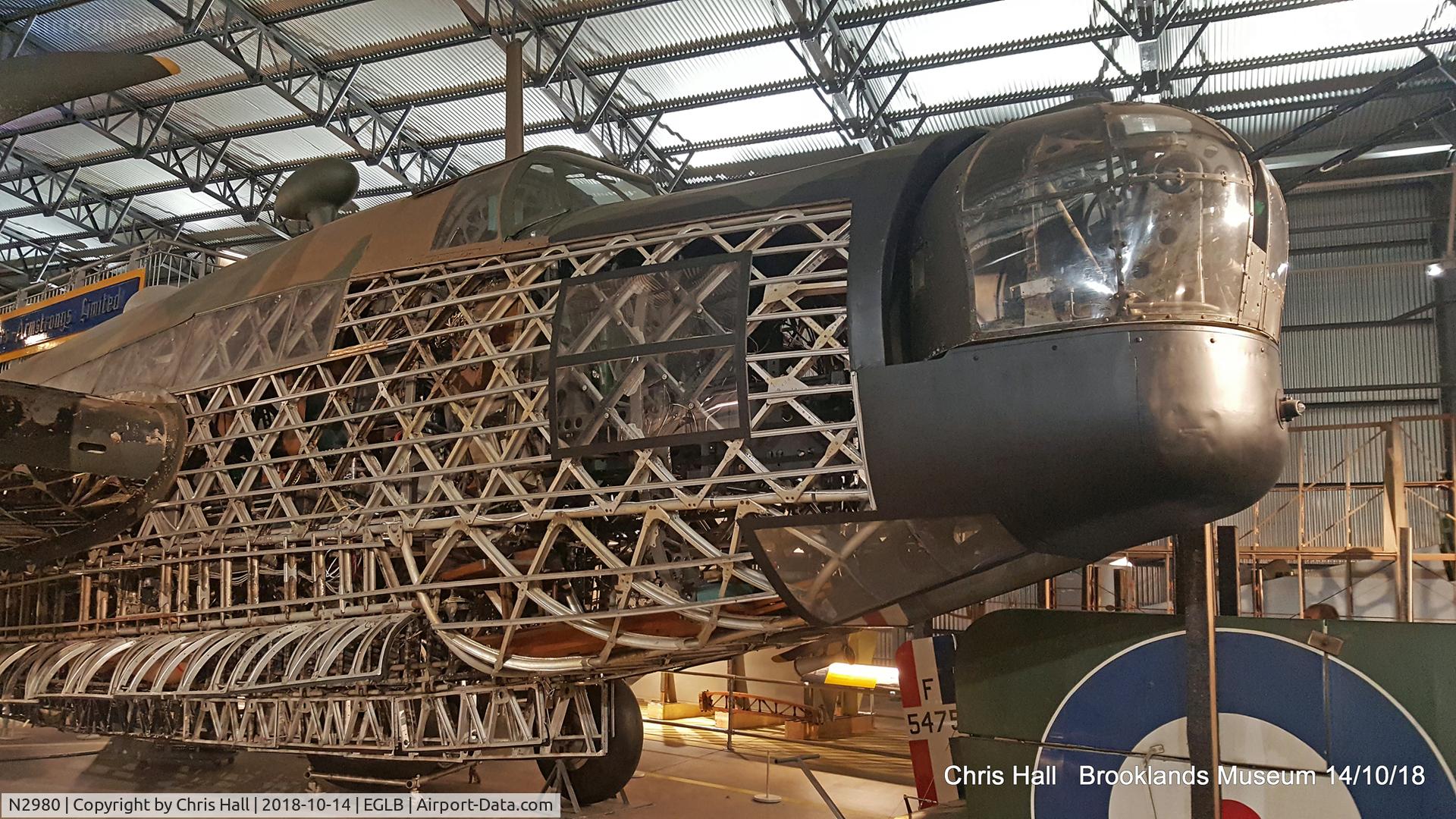 N2980, 1940 Vickers Wellington 1A C/N Not found N2980, Brooklands Museum
