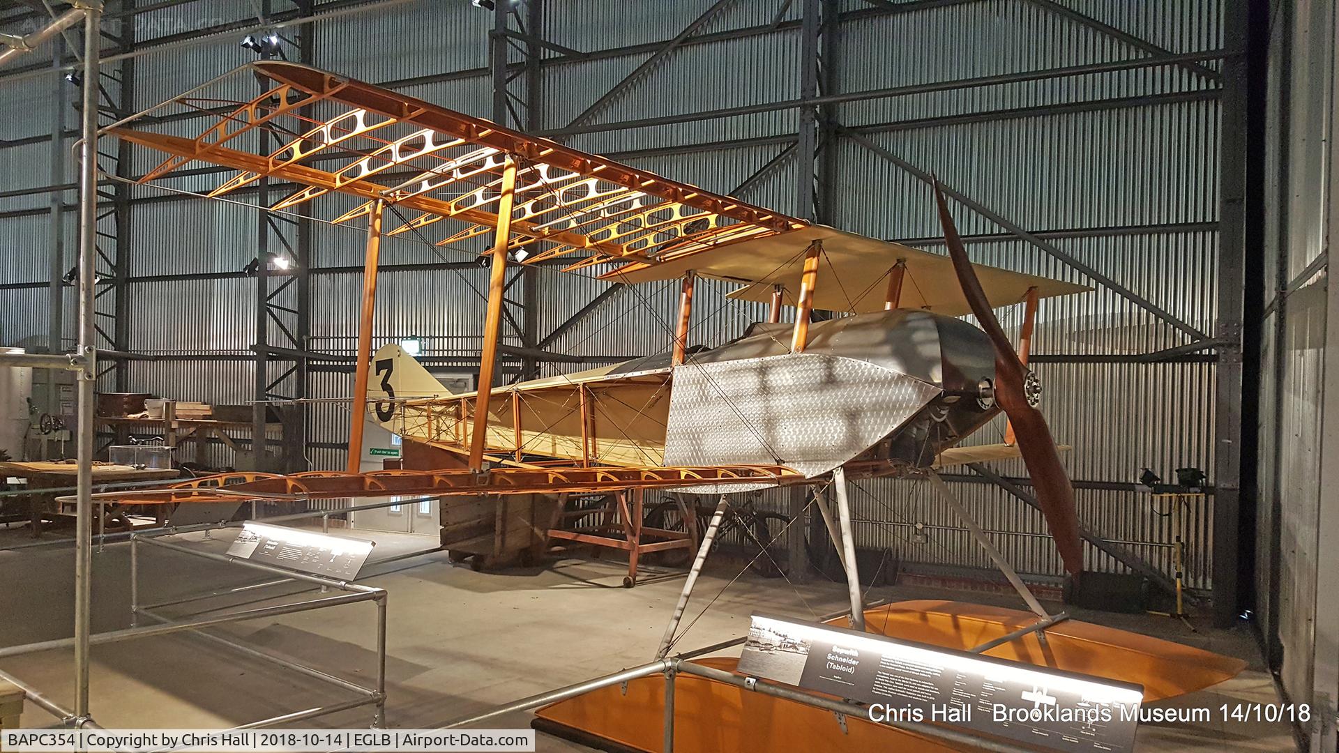 BAPC354, Sopwith Tabloid Replica Floatplane C/N Not found BAPC354, Brooklands Museum