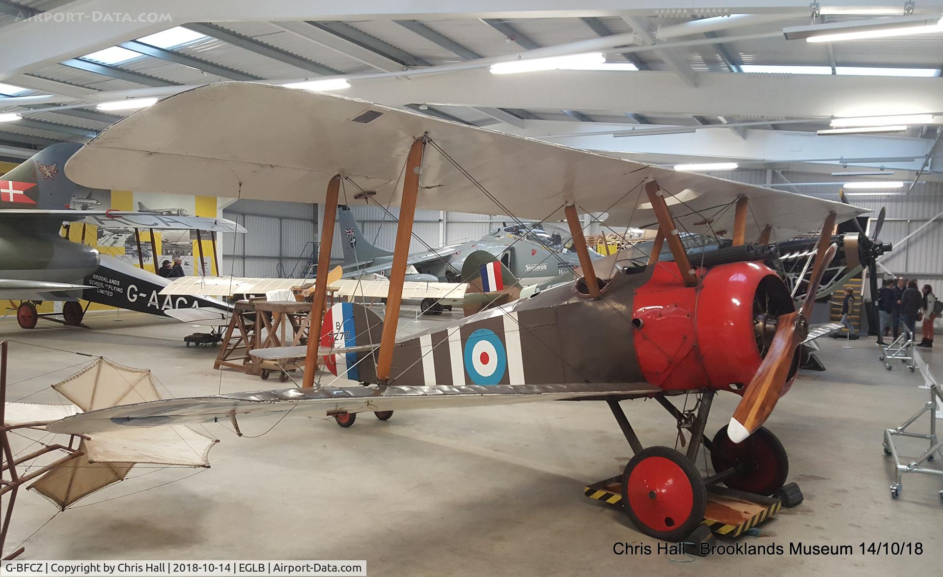 G-BFCZ, 1977 Sopwith F.1 Camel Replica C/N WA2, Brooklands Museum