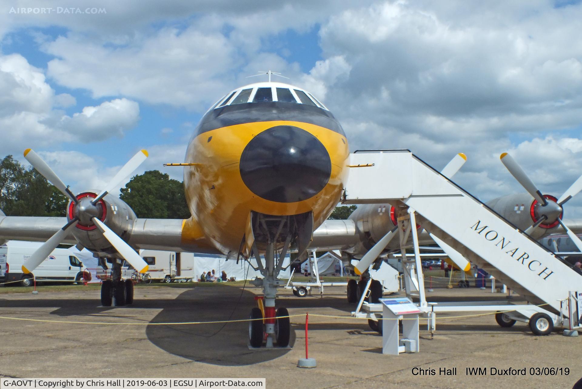 G-AOVT, 1958 Bristol 175 Britannia 312 C/N 13427, IWM Duxford