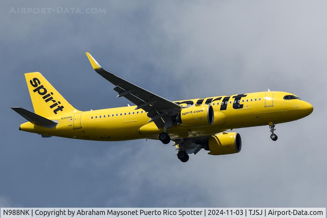 N988NK, 2024 AIRBUS SAS A320-271N C/N 11733, New on data base