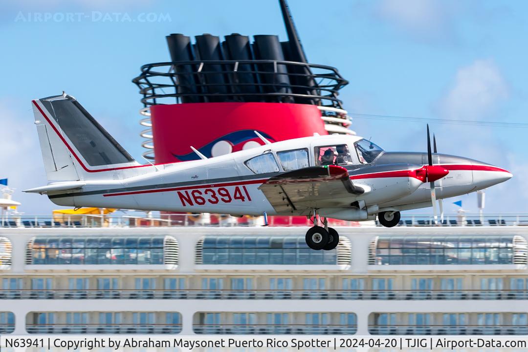 N63941, 1978 Piper PA-23-250 C/N 27-7854074, Departure from TJIG