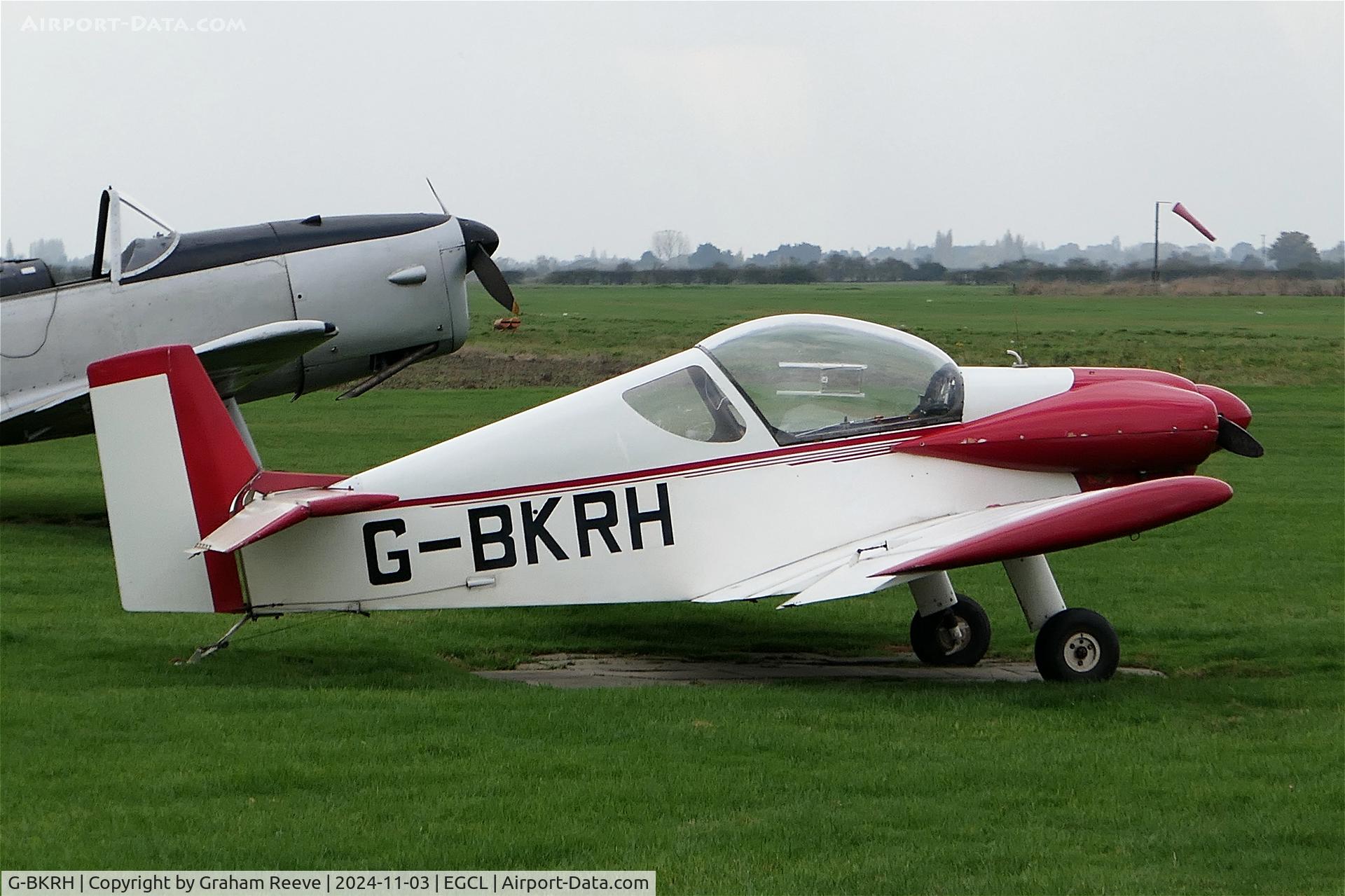 G-BKRH, 1988 Brugger MB-2 Colibri C/N PFA 043-10150, Parked at Fenland.