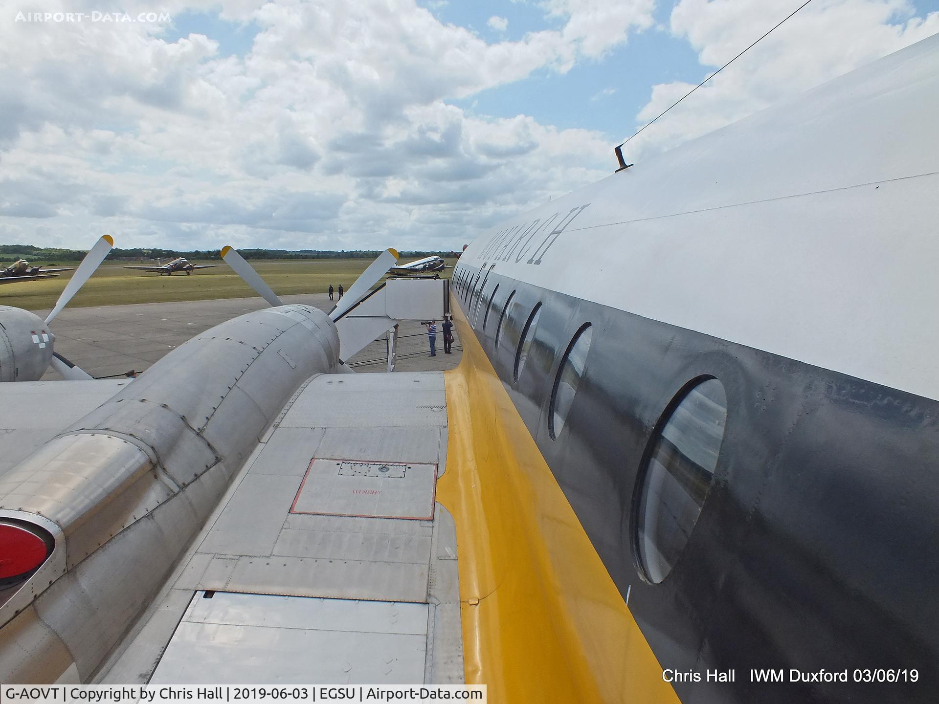 G-AOVT, 1958 Bristol 175 Britannia 312 C/N 13427, IWM Duxford