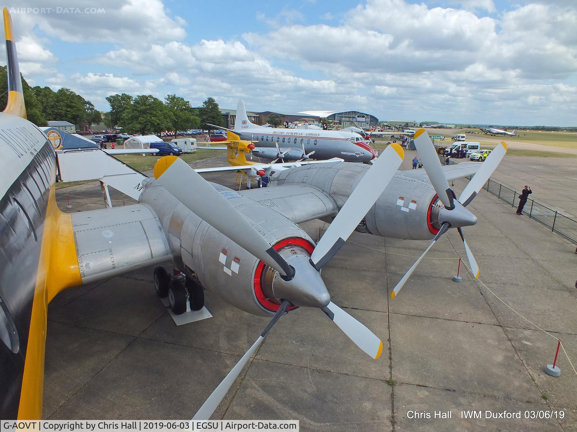 G-AOVT, 1958 Bristol 175 Britannia 312 C/N 13427, IWM Duxford