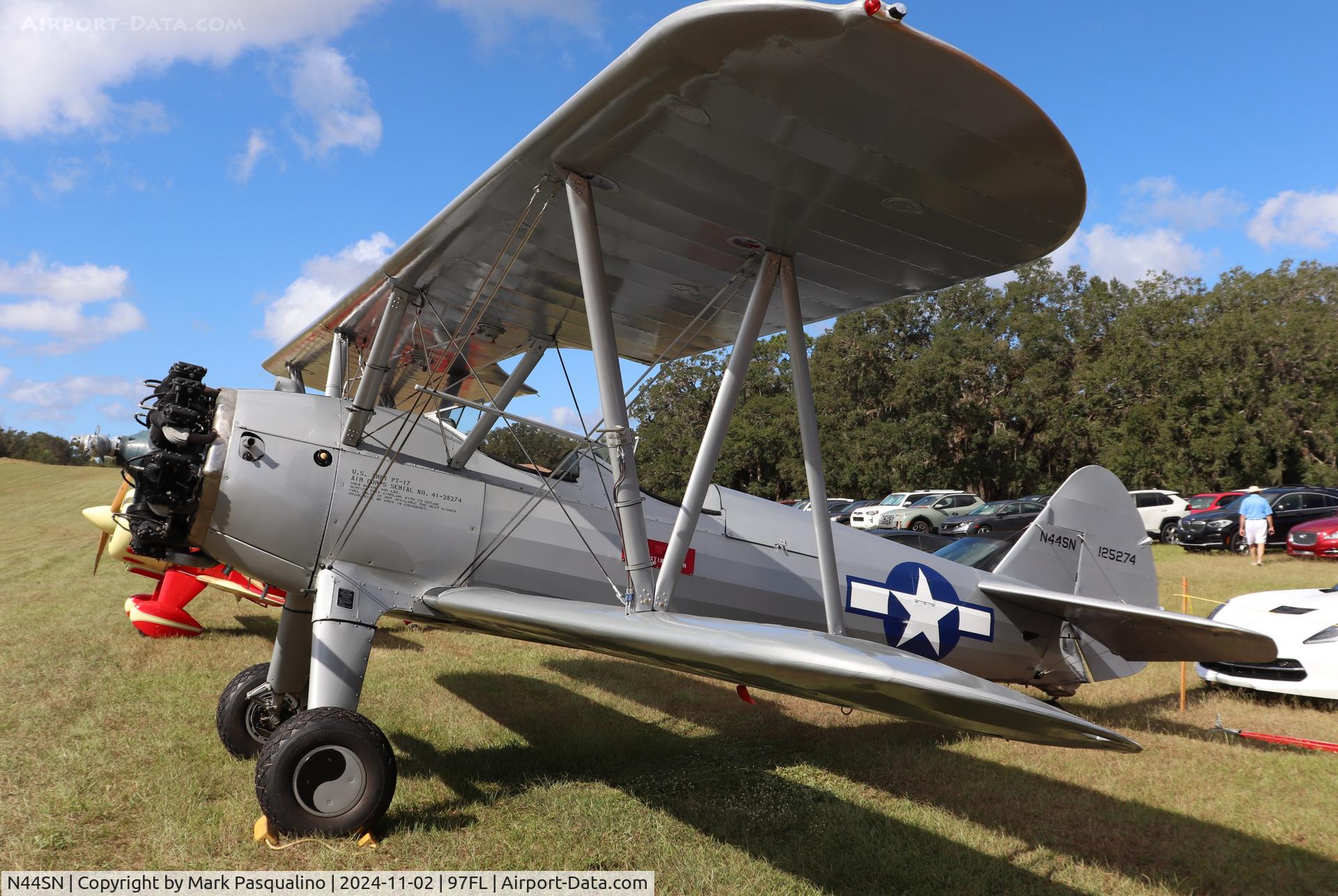 N44SN, 1941 Boeing A75N1(PT17) C/N 75-2763, Stearman