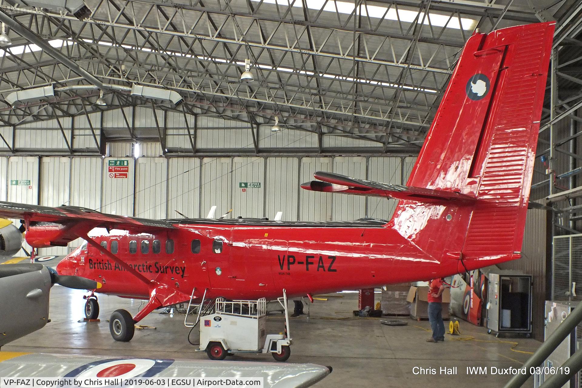 VP-FAZ, 1981 De Havilland Canada DHC-6-300 Twin Otter C/N 748, IWM Duxford