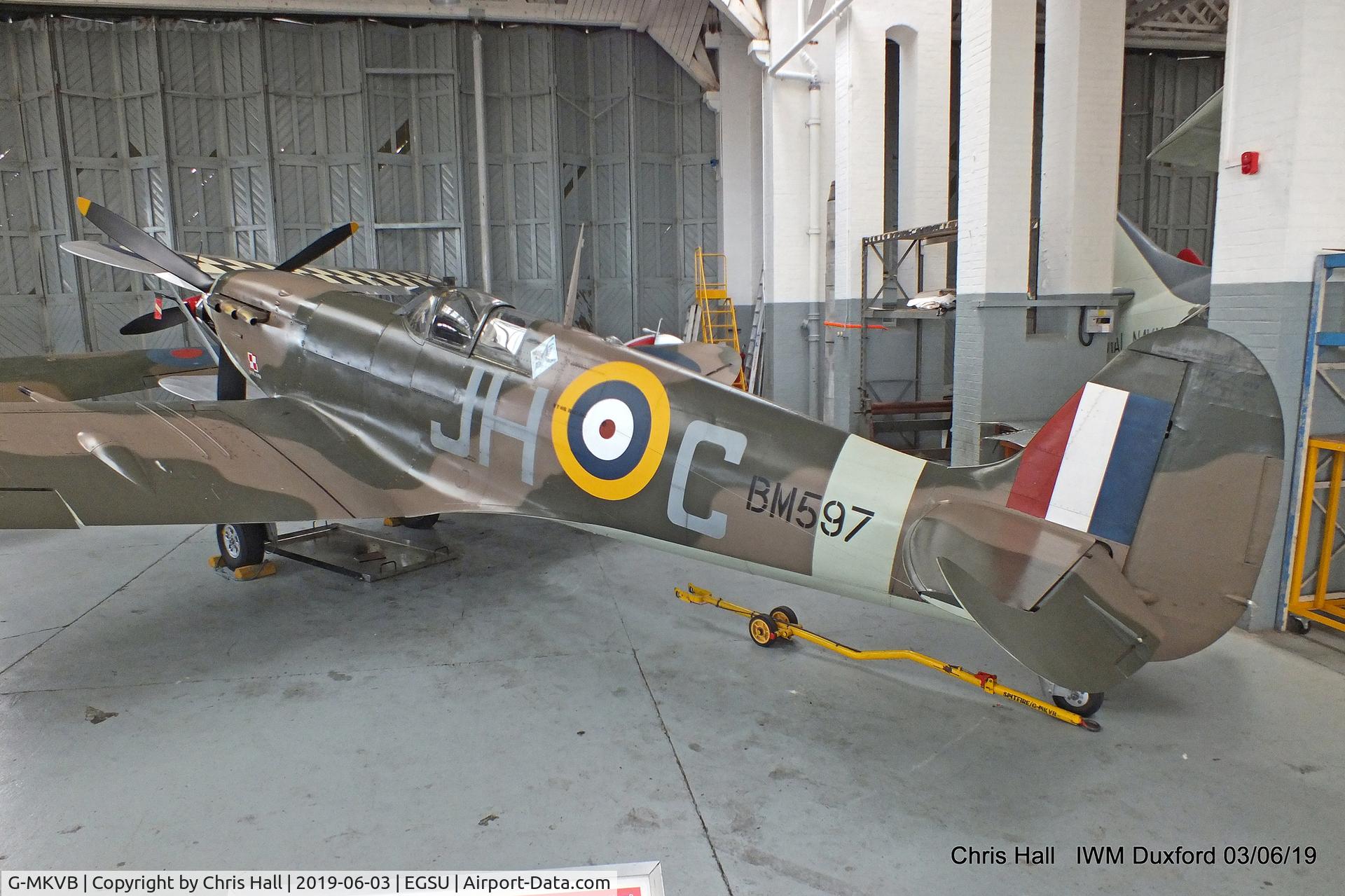 G-MKVB, 1942 Supermarine 349 Spitfire LF.Vb C/N CBAF.2461, IWM Duxford