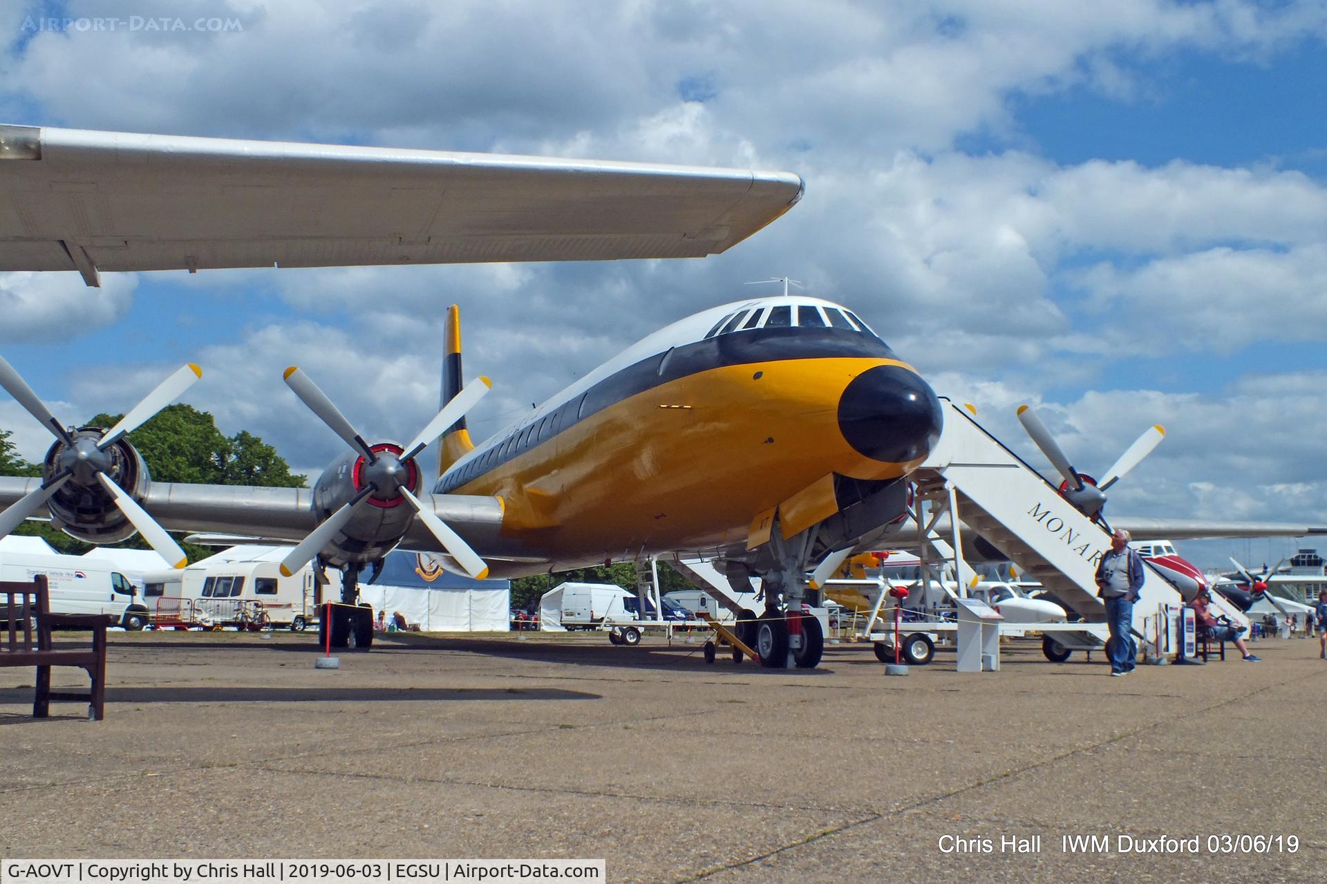 G-AOVT, 1958 Bristol 175 Britannia 312 C/N 13427, IWM Duxford