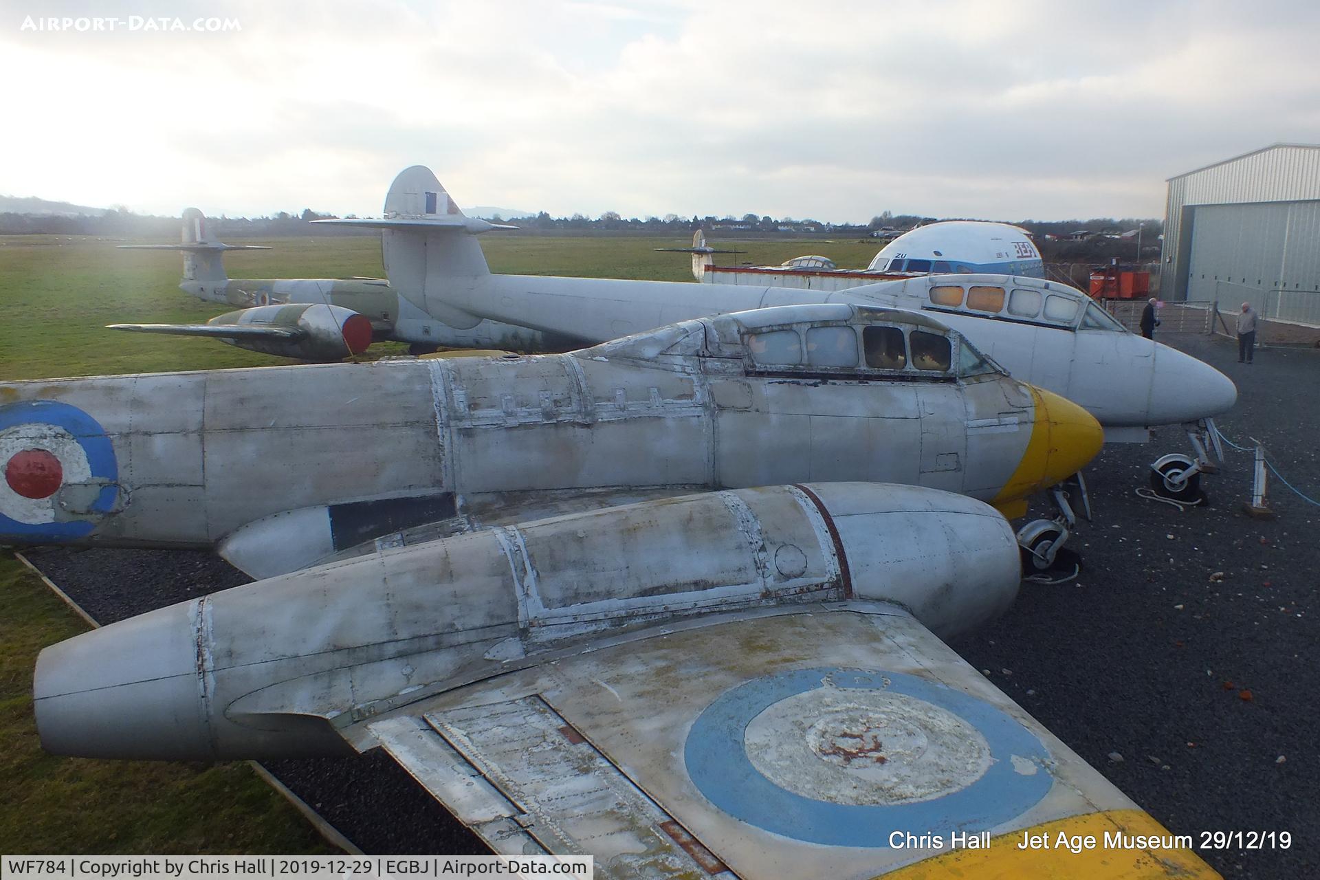 WF784, Gloster Meteor T.7 C/N Not found WF784, Jet Age Museum, Staverton
