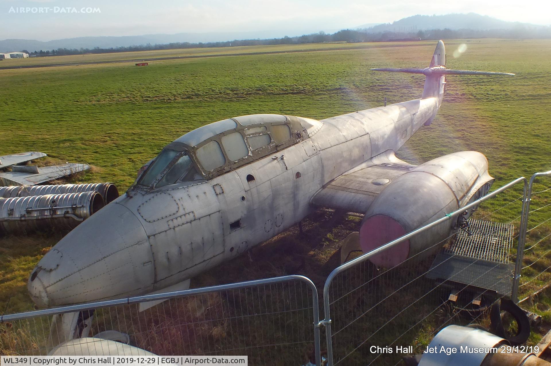 WL349, 1952 Gloster Meteor T.7 C/N Not found WL349, Jet Age Museum, Staverton