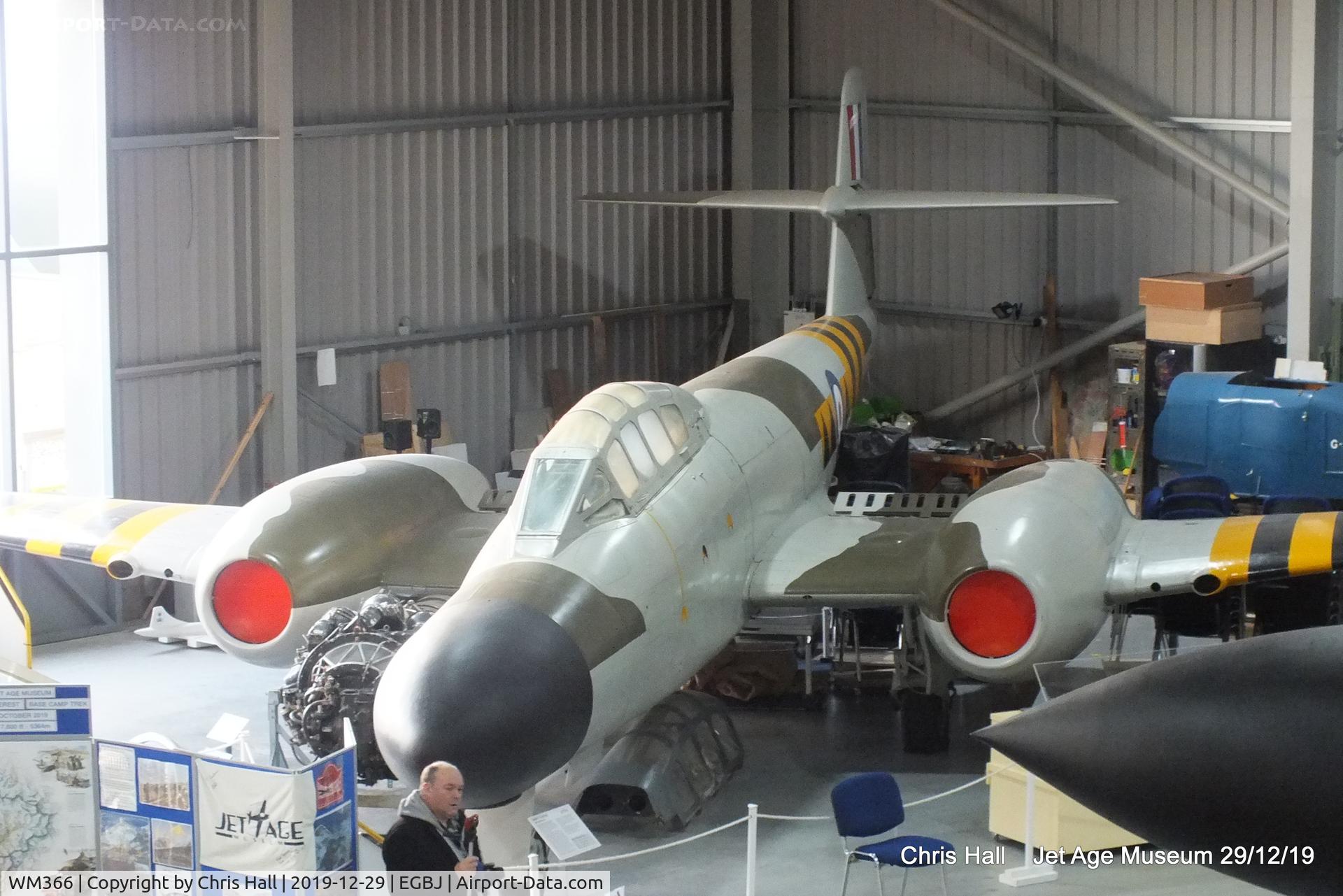 WM366, 1953 Gloster Meteor NF.13 C/N 5616, Jet Age Museum, Staverton
