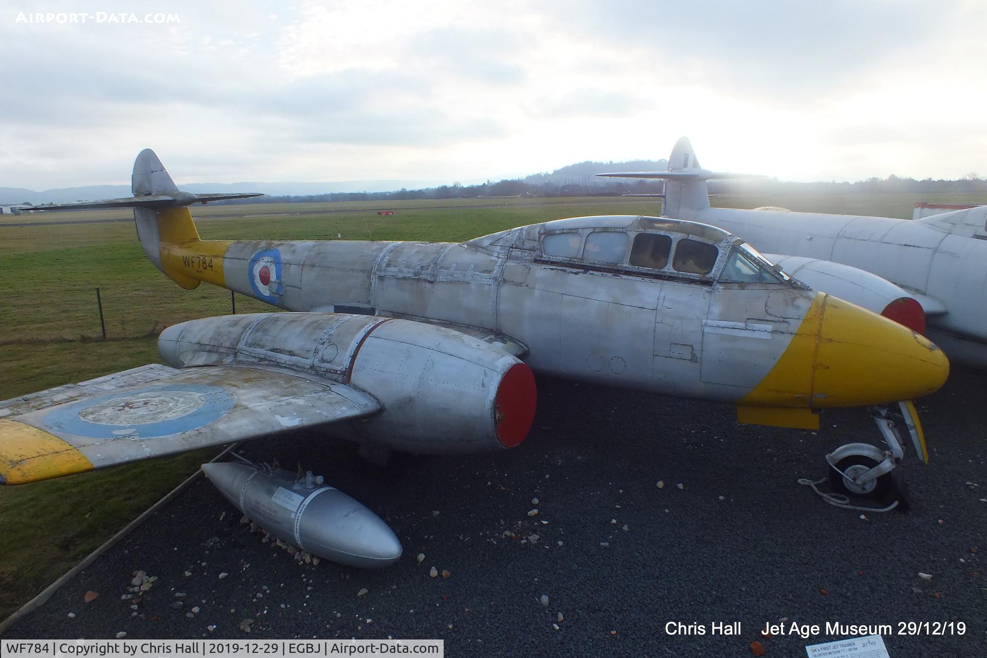 WF784, Gloster Meteor T.7 C/N Not found WF784, Jet Age Museum, Staverton