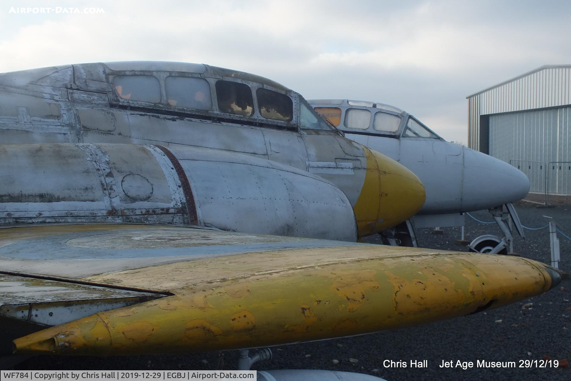 WF784, Gloster Meteor T.7 C/N Not found WF784, Jet Age Museum, Staverton