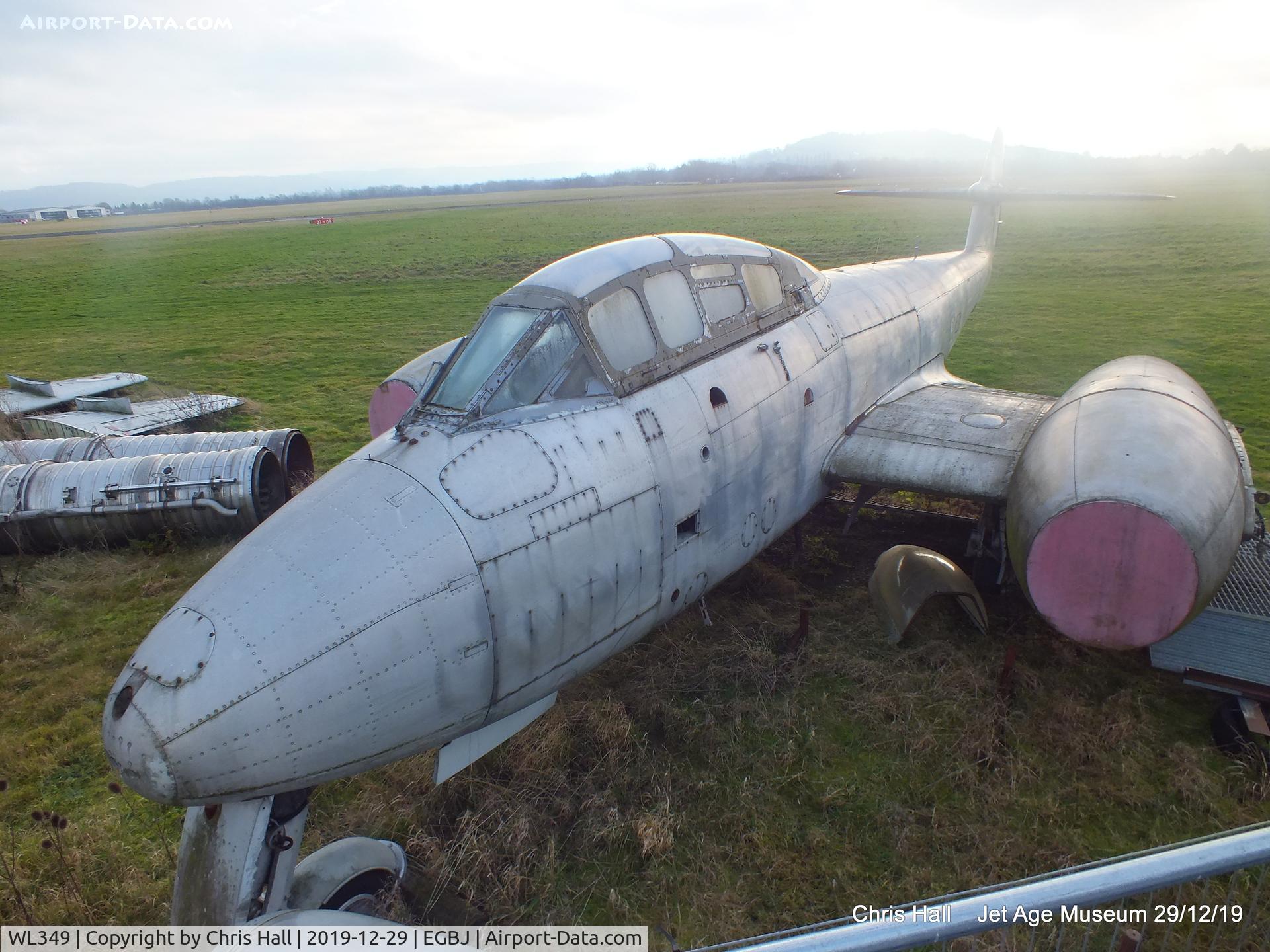 WL349, 1952 Gloster Meteor T.7 C/N Not found WL349, Jet Age Museum, Staverton