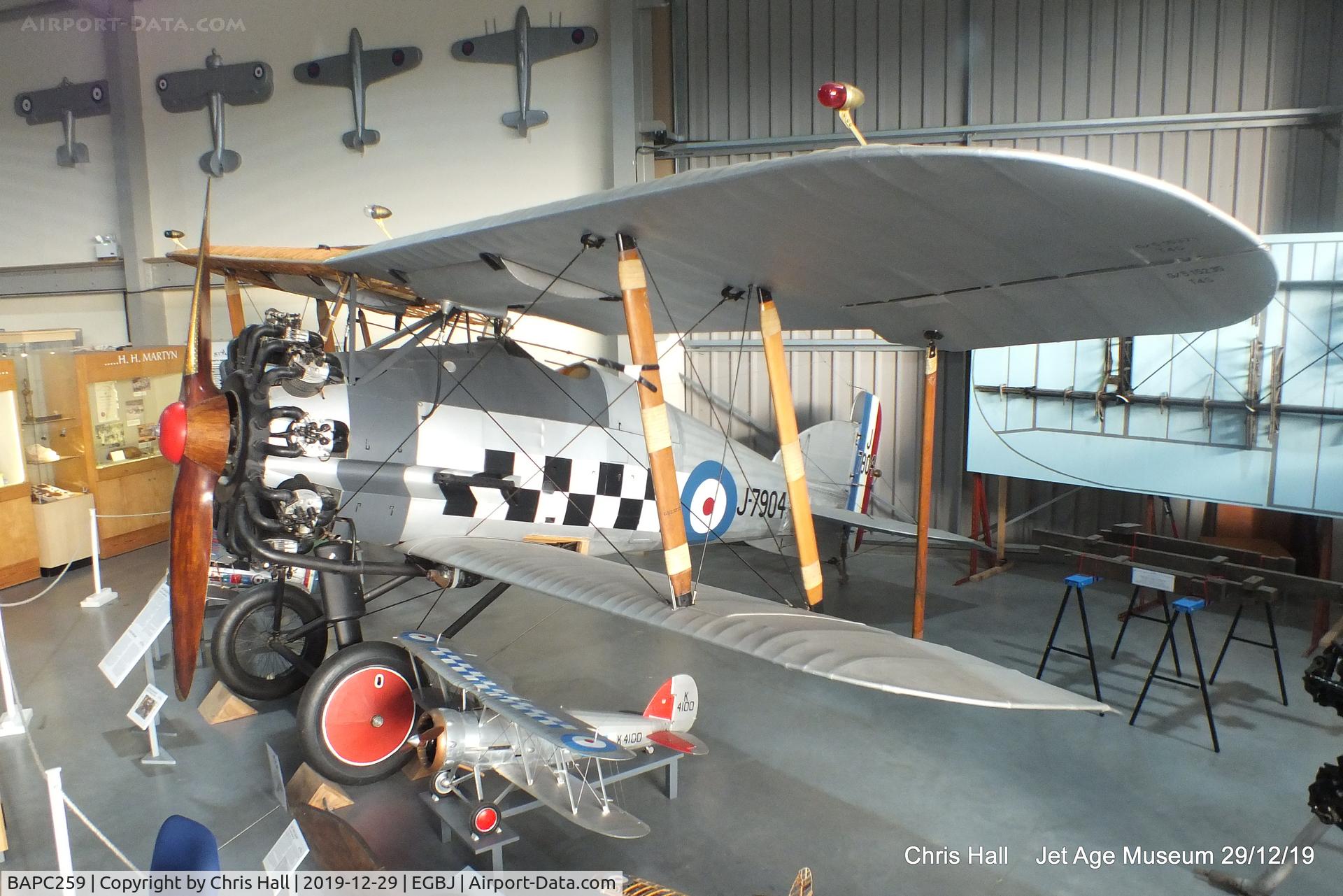 BAPC259, Gloster Gamecock Replica C/N BAPC.259, Jet Age Museum, Staverton