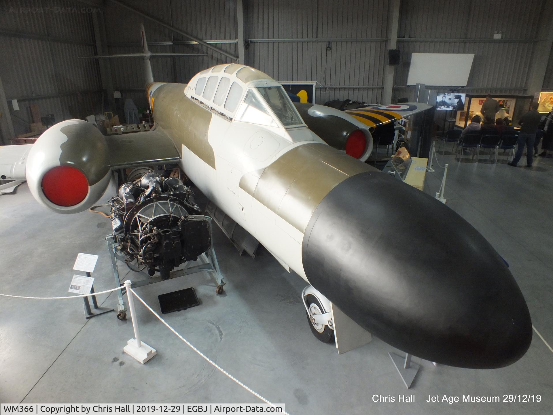 WM366, 1953 Gloster Meteor NF.13 C/N 5616, Jet Age Museum, Staverton