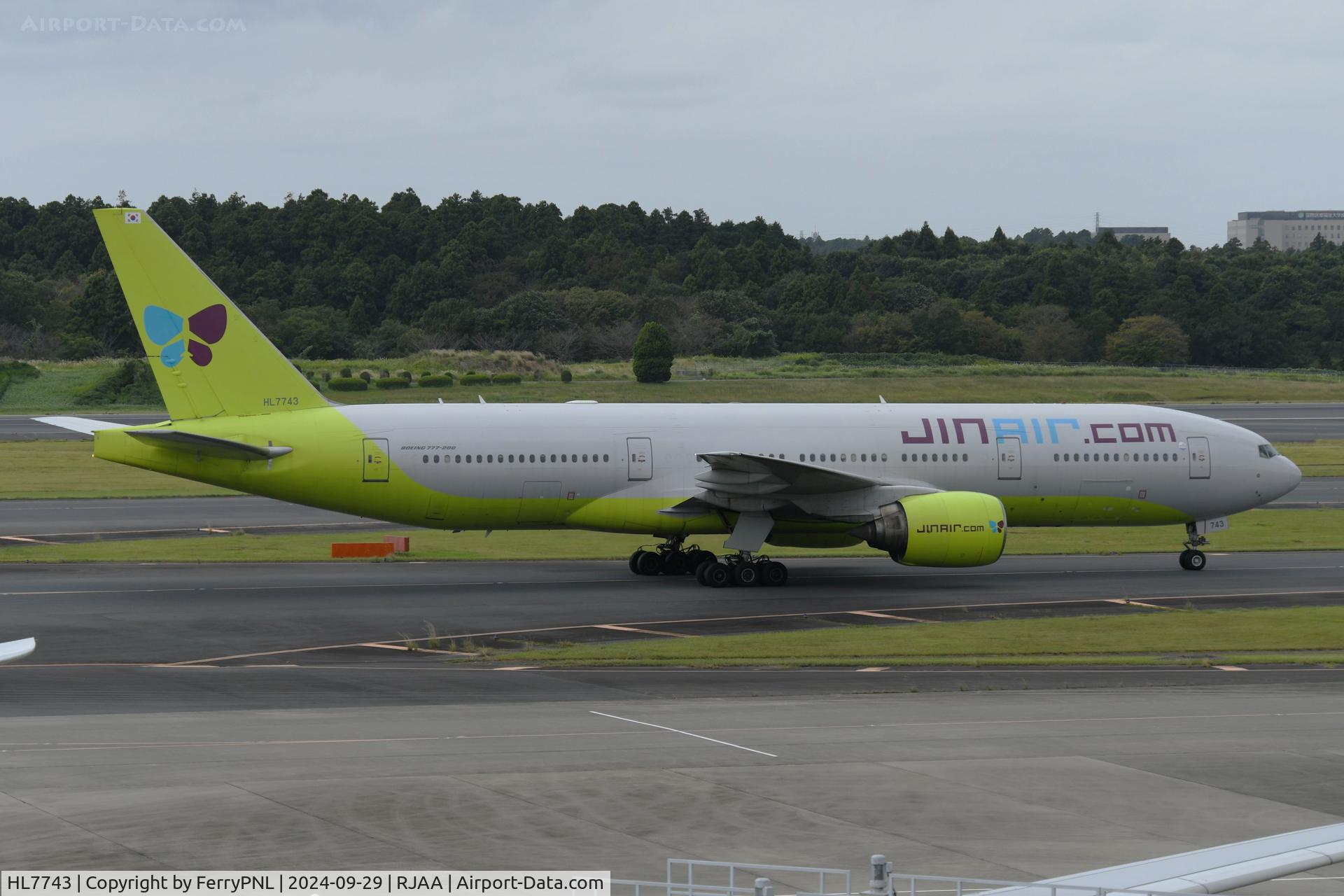 HL7743, 2006 Boeing 777-2B5/ER C/N 34208, Jin Air B772 arriving in NRT