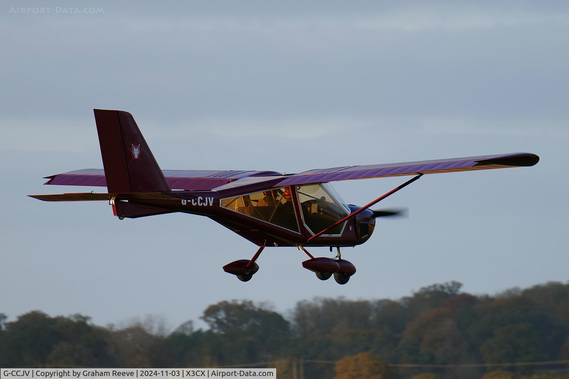 G-CCJV, 2004 Aeroprakt A-22 Foxbat C/N PFA 317-14082, Landing at Northrepps.