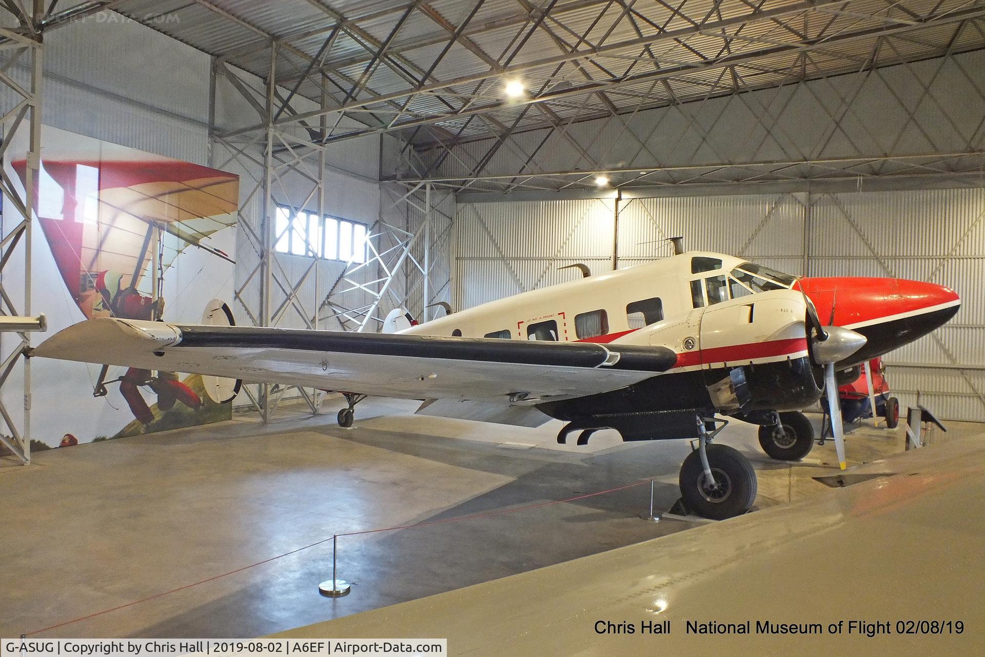 G-ASUG, Beech E18S C/N BA-111, National Museum of Flight, East Fortune