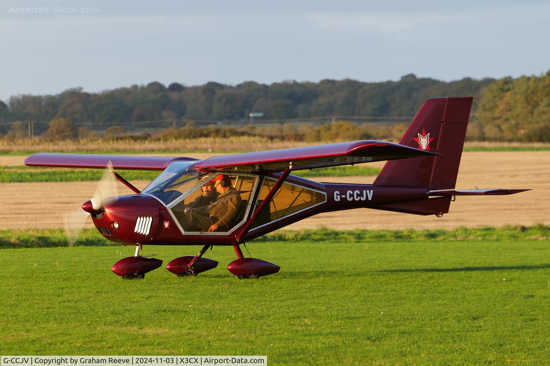 G-CCJV, 2004 Aeroprakt A-22 Foxbat C/N PFA 317-14082, Just landed at Northrepps.