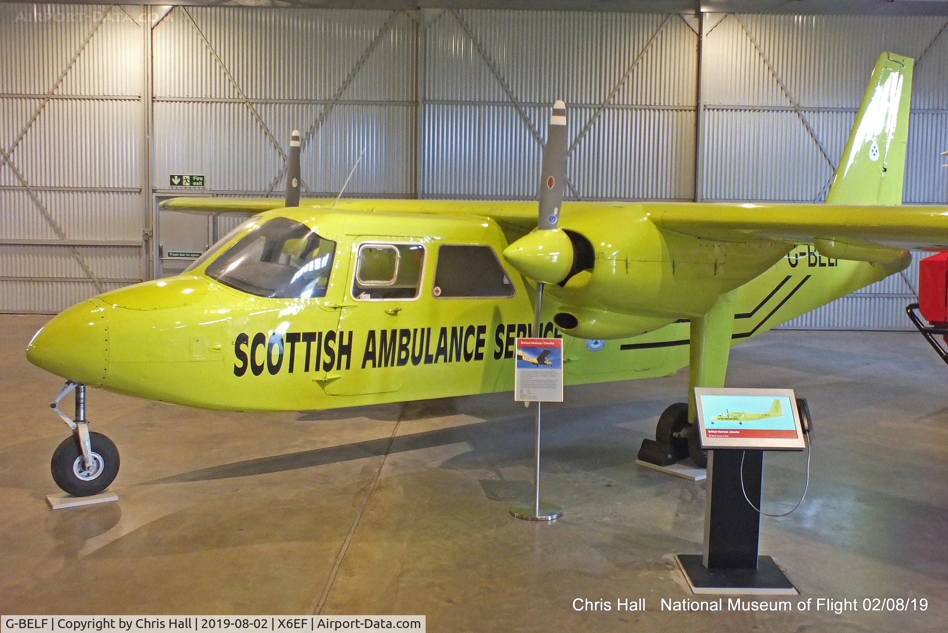 G-BELF, 1977 Britten-Norman BN-2A-26 Islander C/N 823, National Museum of Flight, East Fortune