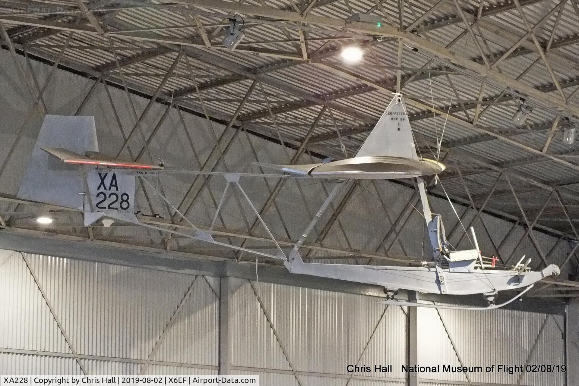 XA228, 1953 Slingsby Grasshopper TX.1 C/N 859, National Museum of Flight, East Fortune