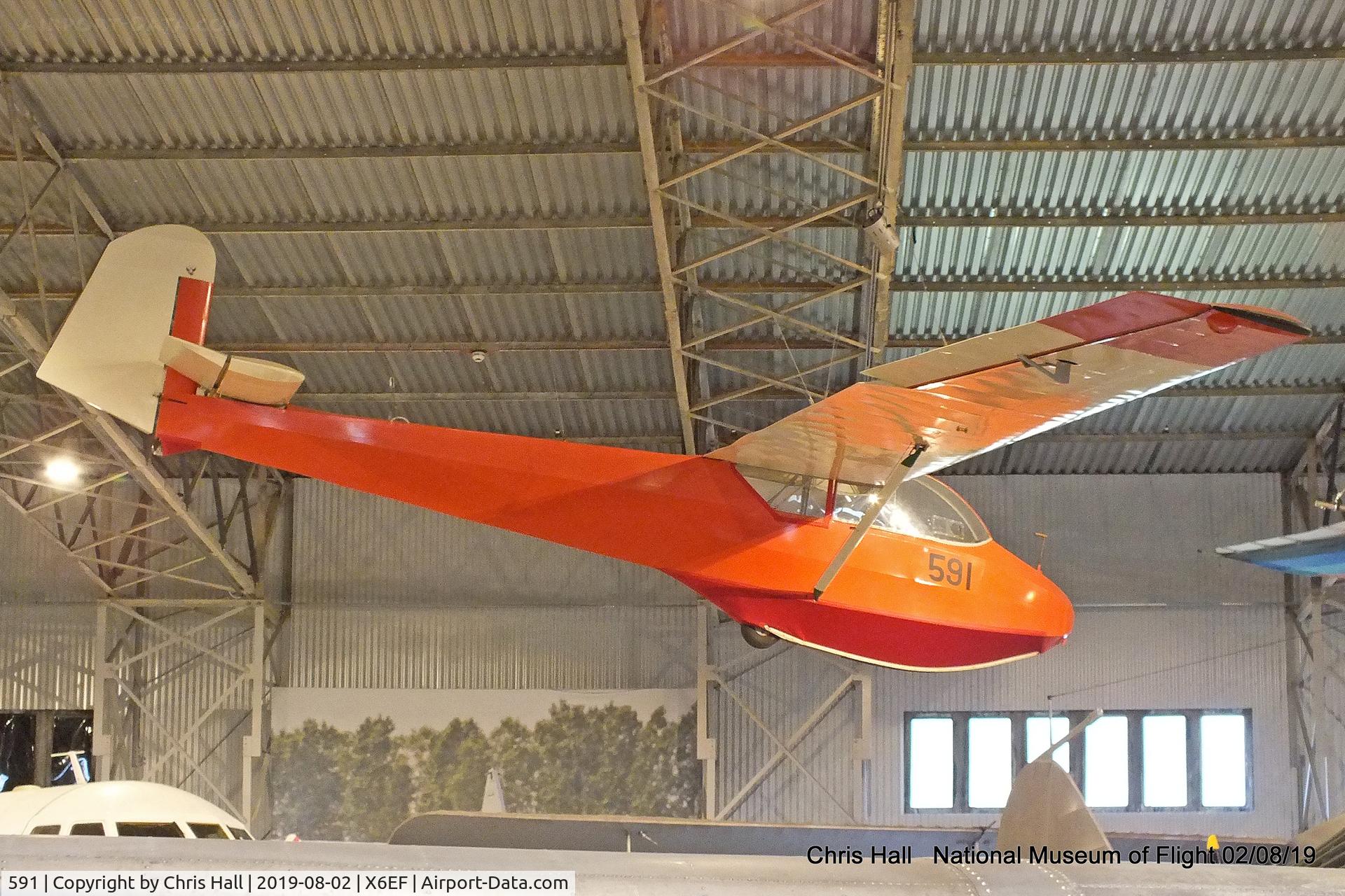 591, Schleicher Ka-4 Rhönlerche II C/N 591, National Museum of Flight, East Fortune