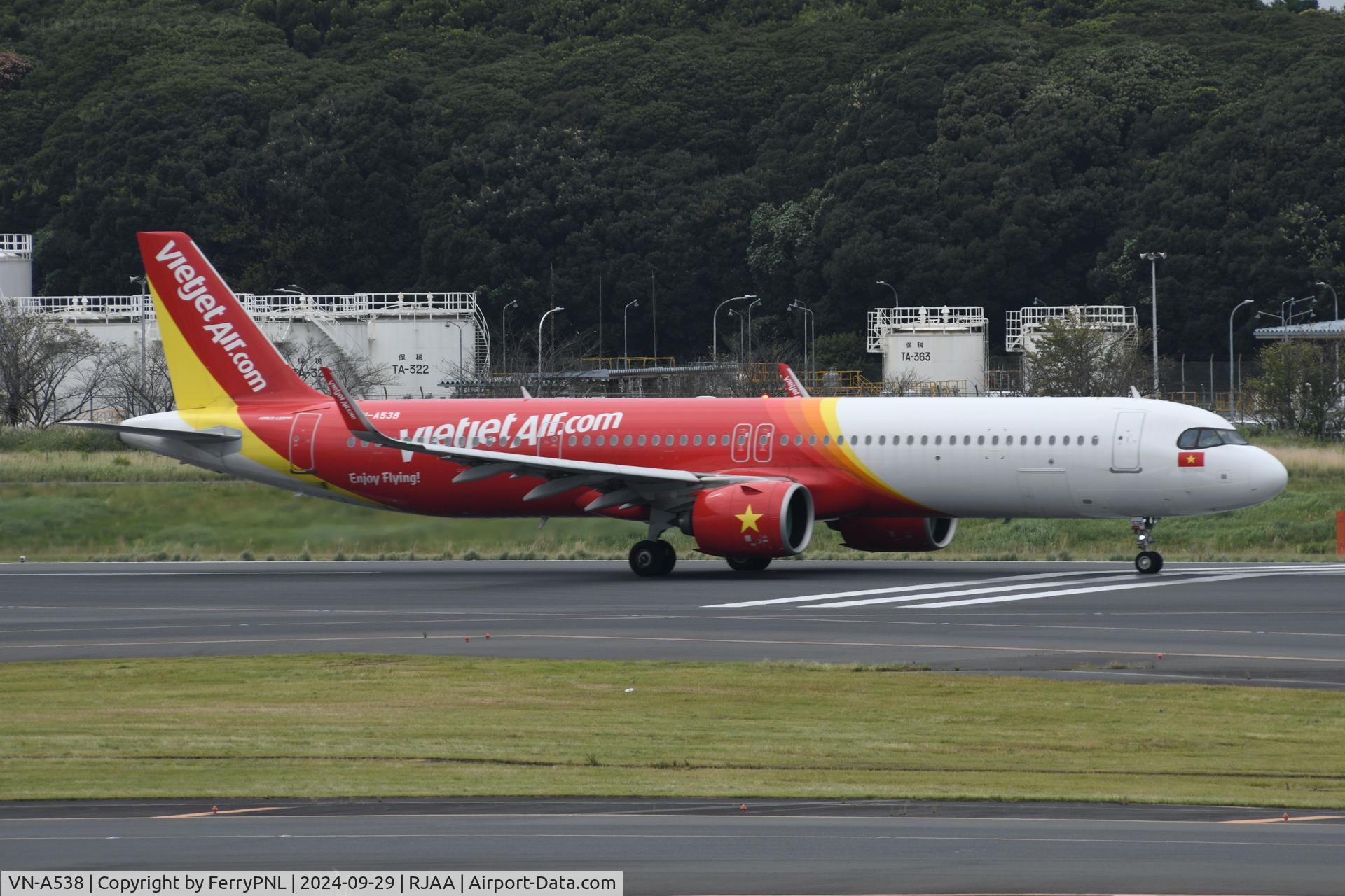 VN-A538, 2024 Airbus A321-271NX C/N 11562, Vietjetair A321N arrived in NRT