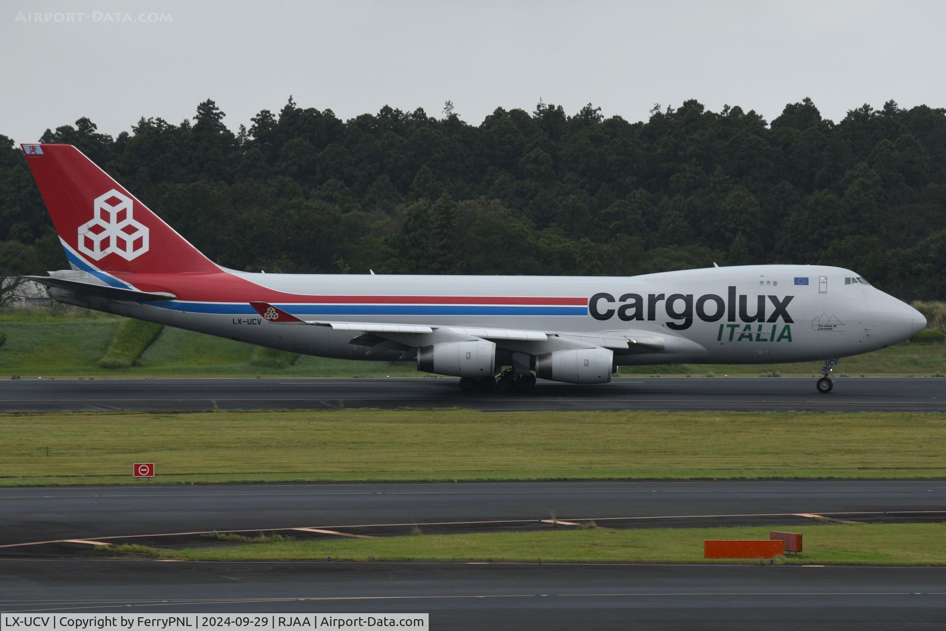 LX-UCV, 2004 Boeing 747-4R7F/SCD C/N 33827, Arrival of Cargolux Italia B744F