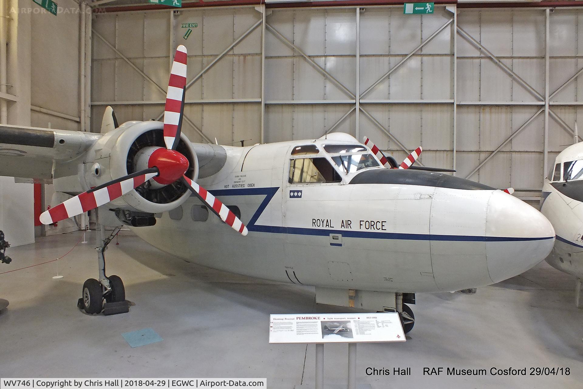 WV746, Hunting Percival P-66 Pembroke C1 C/N PAC/66/53, RAF Museum, Cosford